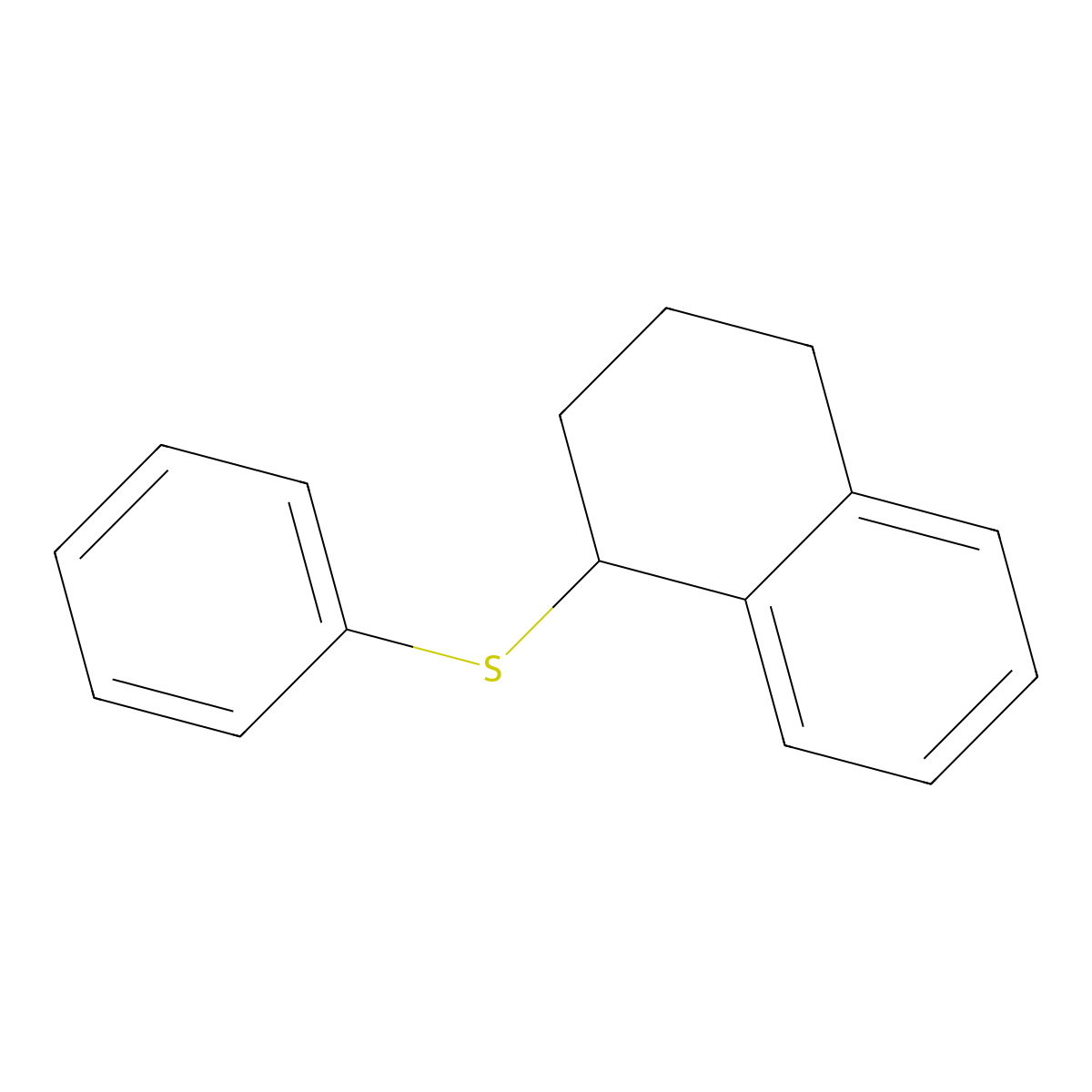 1-(Phenylsulfanyl)-1,2,3,4-tetrahydronaphthalene molecular structure, CAS 150763-59-0