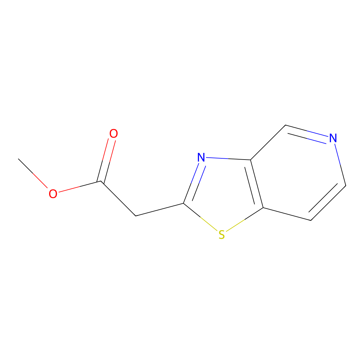 Methyl 2-{[1,3]thiazolo[4,5-c]pyridin-2-yl}acetate molecular structure, CAS 1507632-76-9