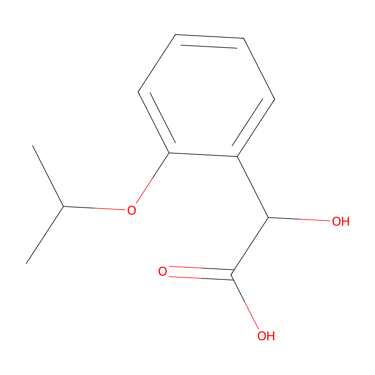 2-Hydroxy-2-[2-(propan-2-yloxy)phenyl]acetic acid molecular structure, CAS 1507637-39-9