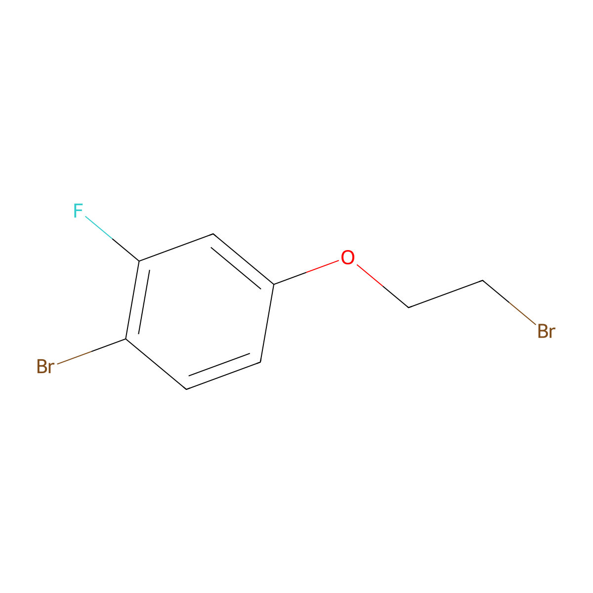 1-Bromo-4-(2-bromoethoxy)-2-fluorobenzene molecular structure, CAS 1507648-46-5