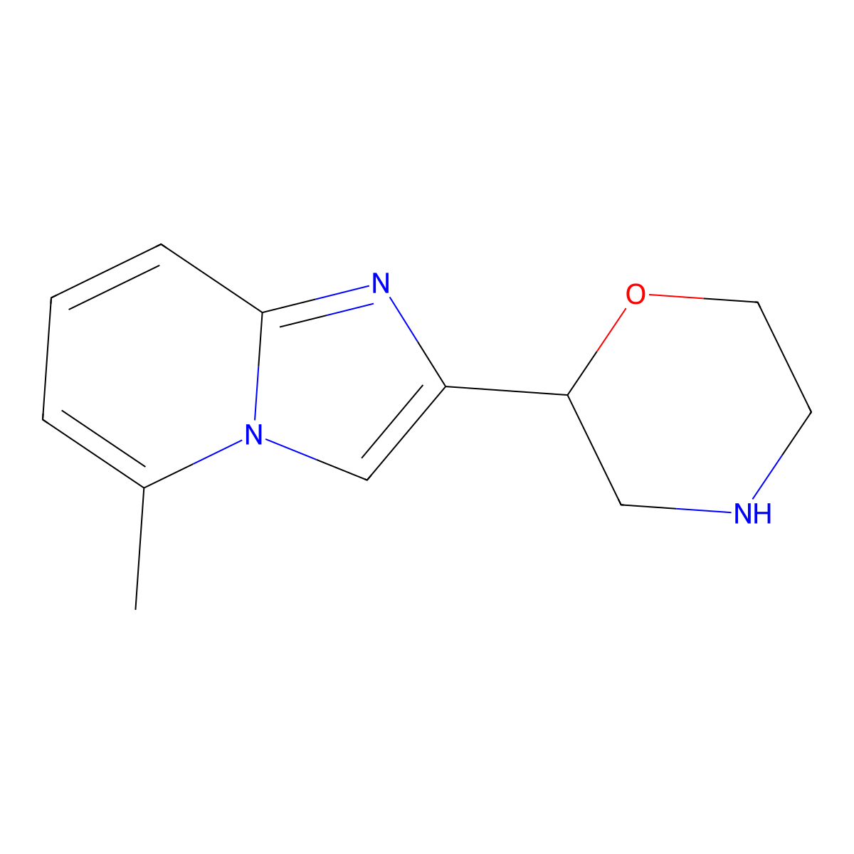 2-{5-Methylimidazo[1,2-a]pyridin-2-yl}morpholine molecular structure, CAS 1507668-96-3