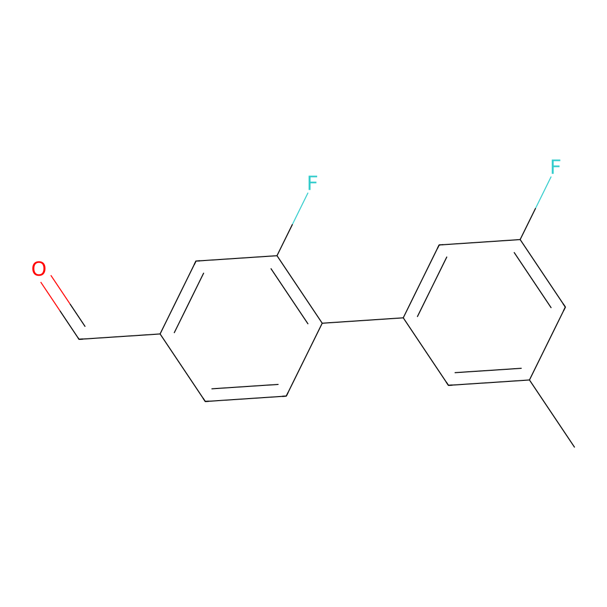 2,3'-Difluoro-5'-methyl[1,1'-biphenyl]-4-carboxaldehyde molecular structure, CAS 1507675-97-9