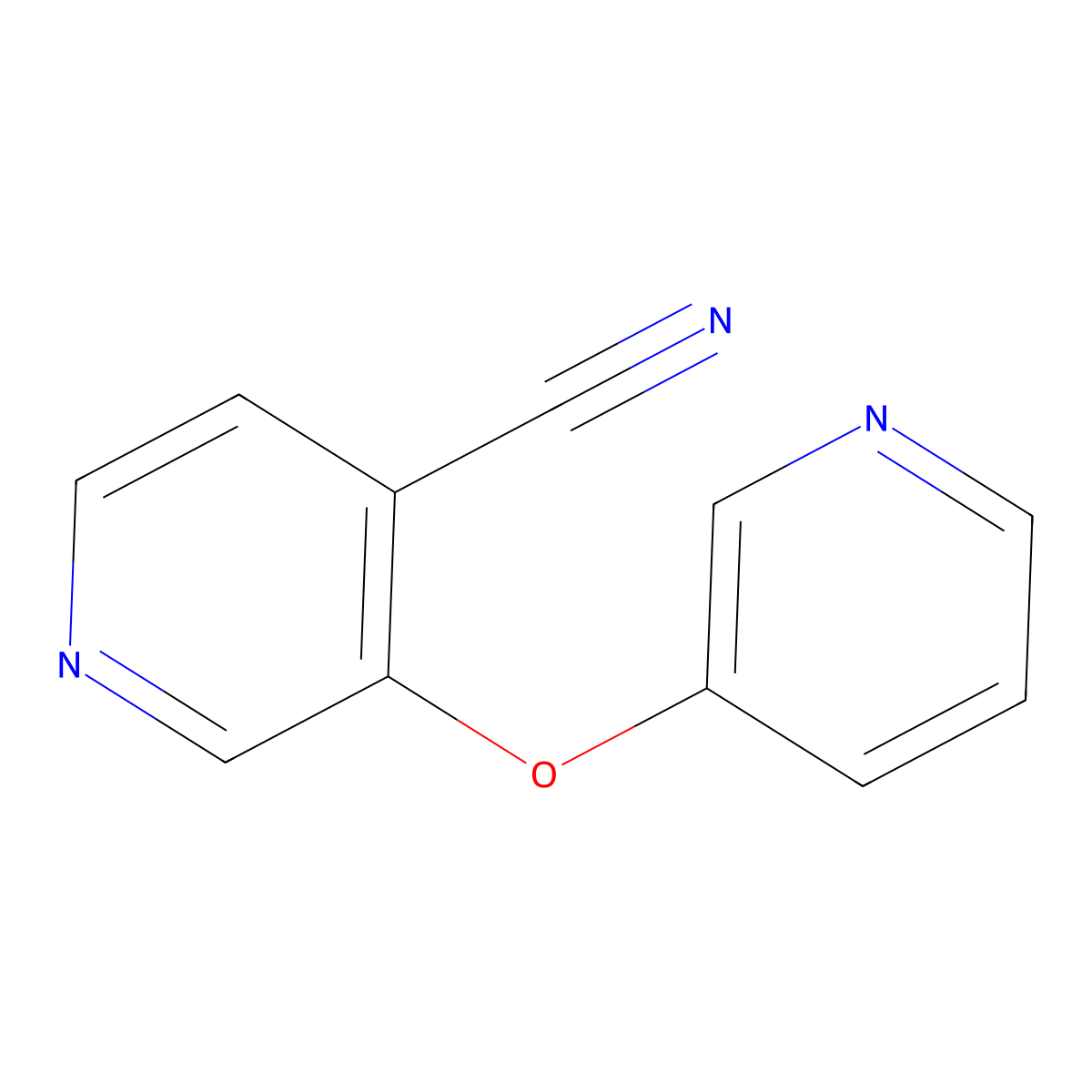 3-(Pyridin-3-yloxy)pyridine-4-carbonitrile molecular structure, CAS 1507697-25-7