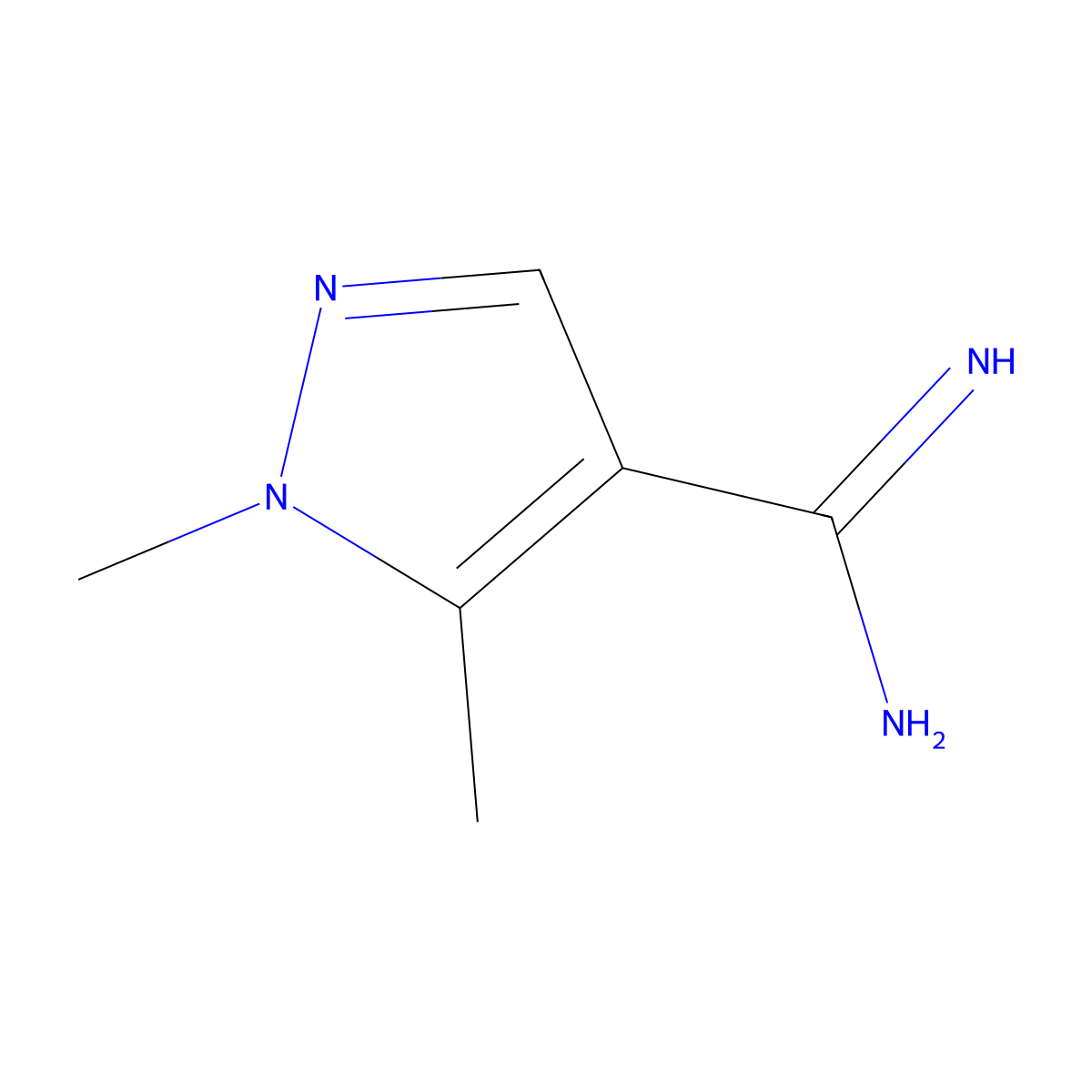 1,5-Dimethyl-1h-pyrazole-4-carboximidamide molecular structure, CAS 1507699-79-7