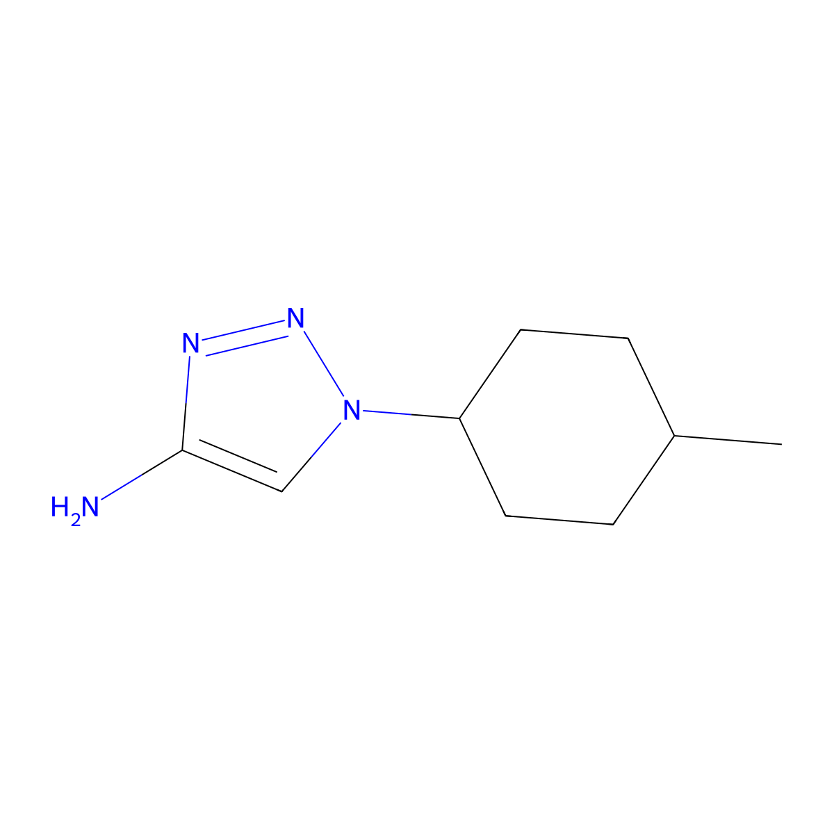 1-(4-methylcyclohexyl)-1H-1,2,3-triazol-4-amine molecular structure, CAS 1507715-12-9