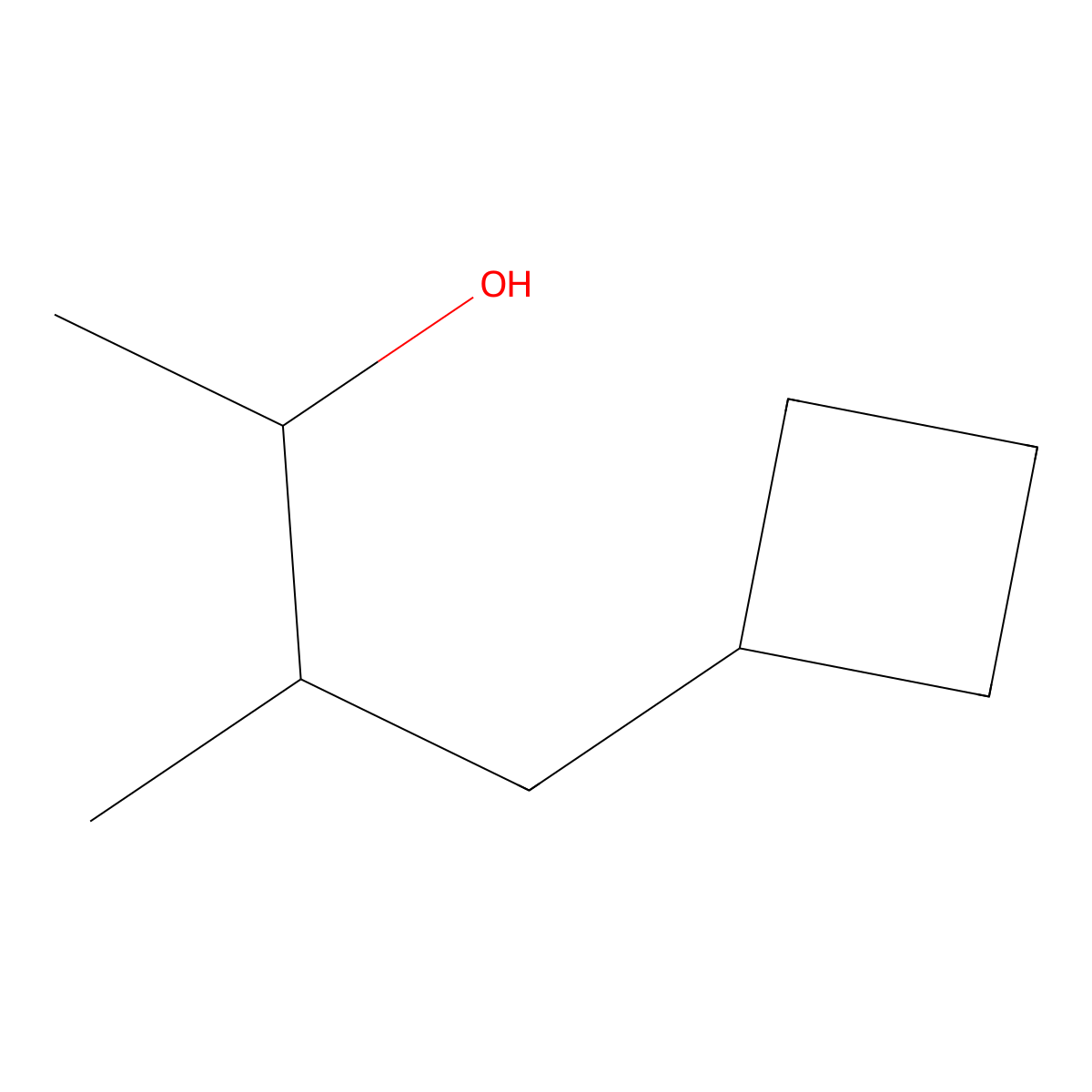 4-Cyclobutyl-3-methylbutan-2-ol molecular structure, CAS 1507727-80-1