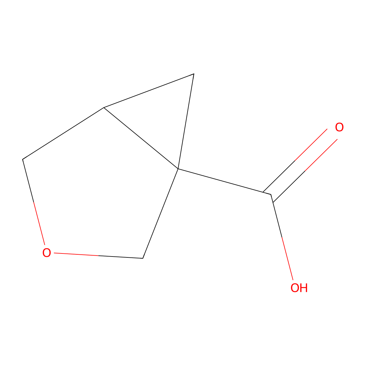 3-Oxabicyclo[3.1.0]hexane-1-carboxylic acid molecular structure, CAS 1507774-38-0