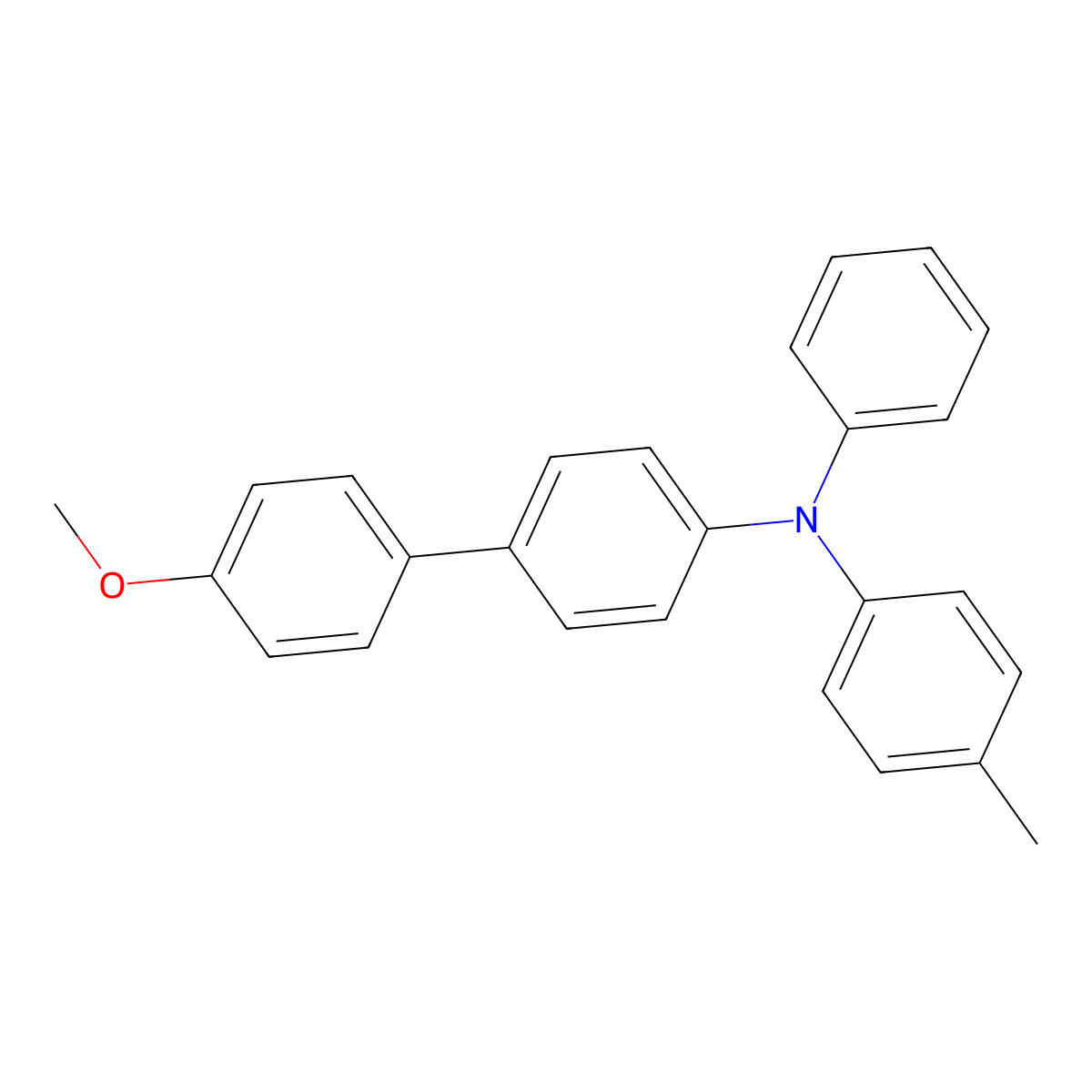 4'-Methoxy-N-(4-methylphenyl)-N-phenyl[1,1'-biphenyl]-4-amine molecular structure, CAS 150781-14-9