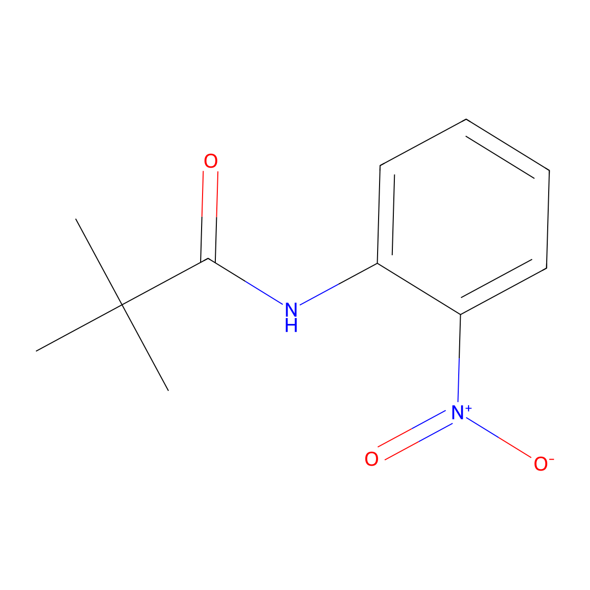 2,2-dimethyl-N-(2-nitrophenyl)propanamide molecular structure, CAS 150783-31-6