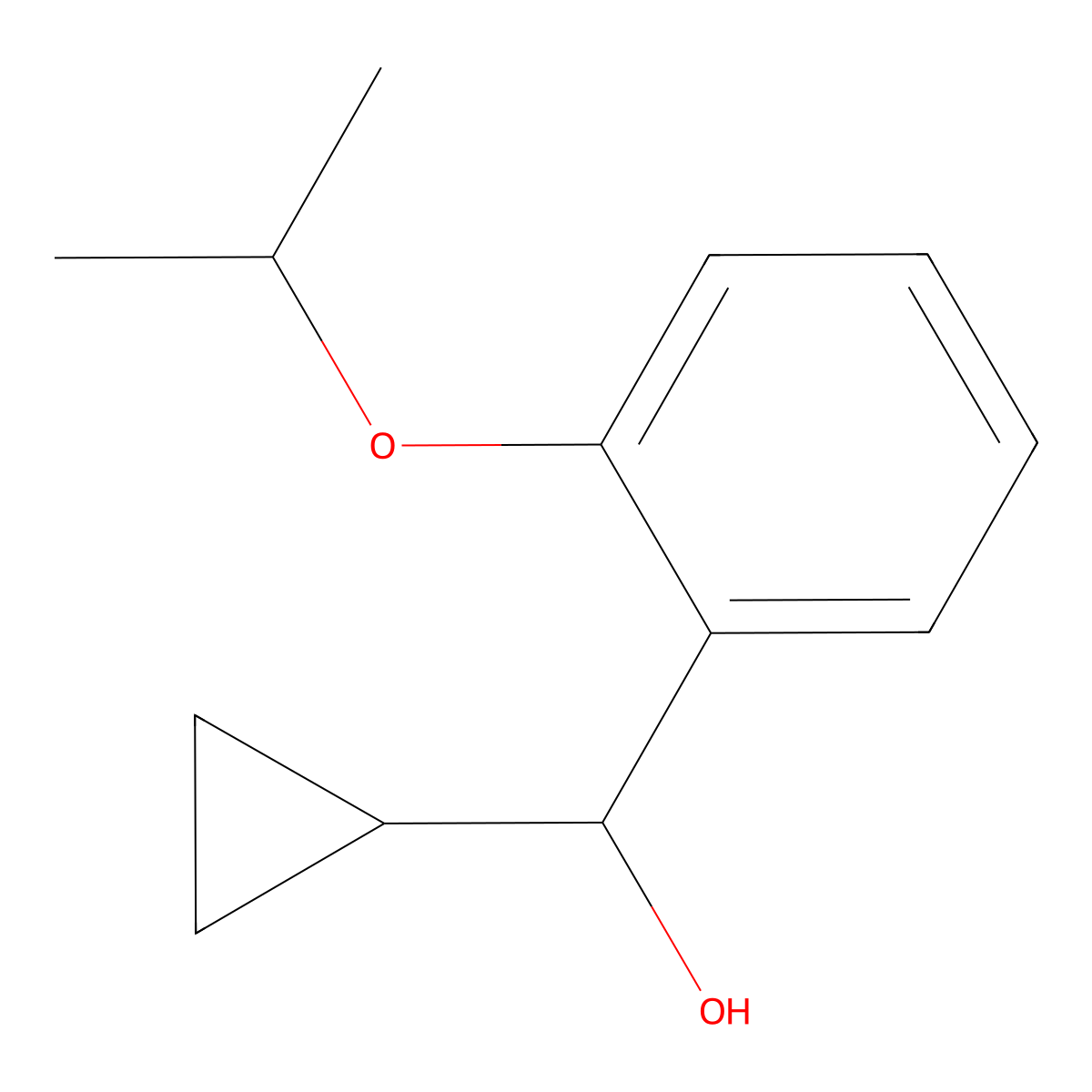 alpha-Cyclopropyl-2-(1-methylethoxy)benzenemethanol molecular structure, CAS 1507922-31-7