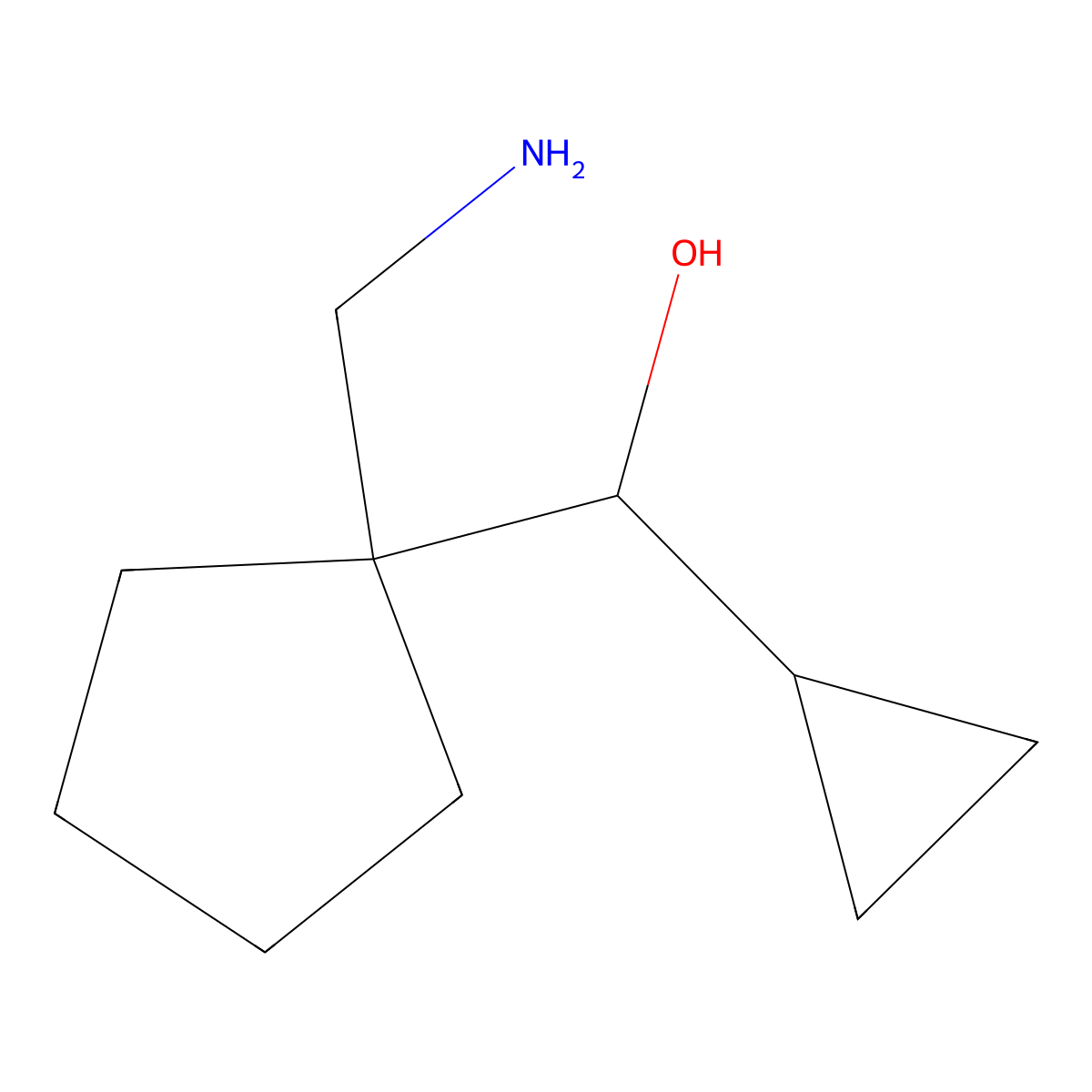 [1-(Aminomethyl)cyclopentyl](cyclopropyl)methanol molecular structure, CAS 1507933-08-5