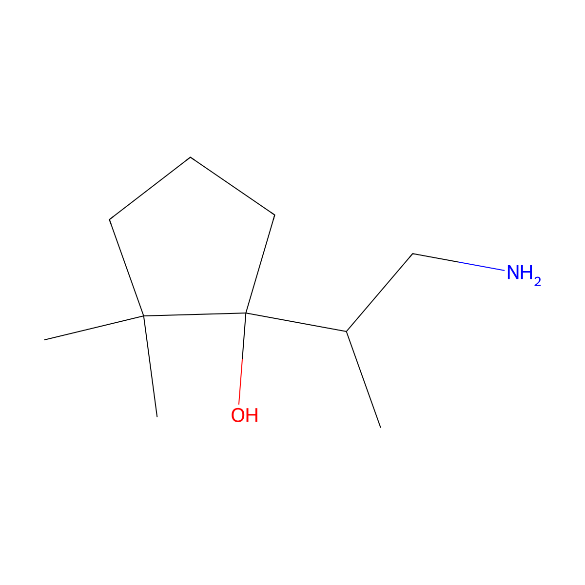1-(1-Aminopropan-2-yl)-2,2-dimethylcyclopentan-1-ol molecular structure, CAS 1507948-23-3