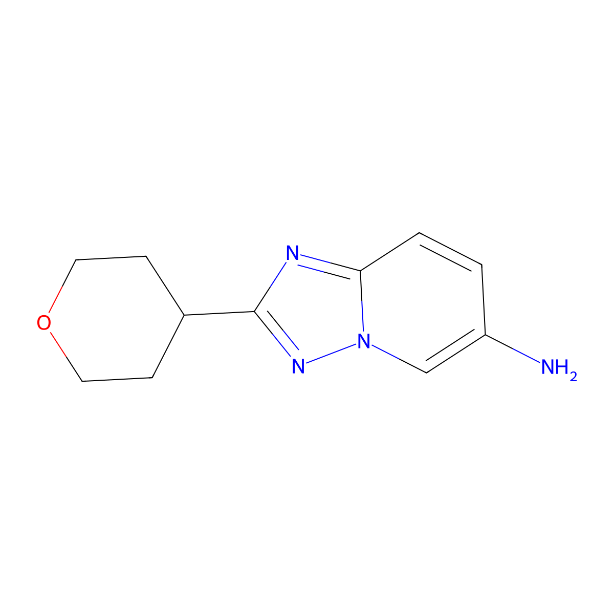 2-(Oxan-4-YL)-[1,2,4]triazolo[1,5-A]pyridin-6-amine molecular structure, CAS 1507959-02-5