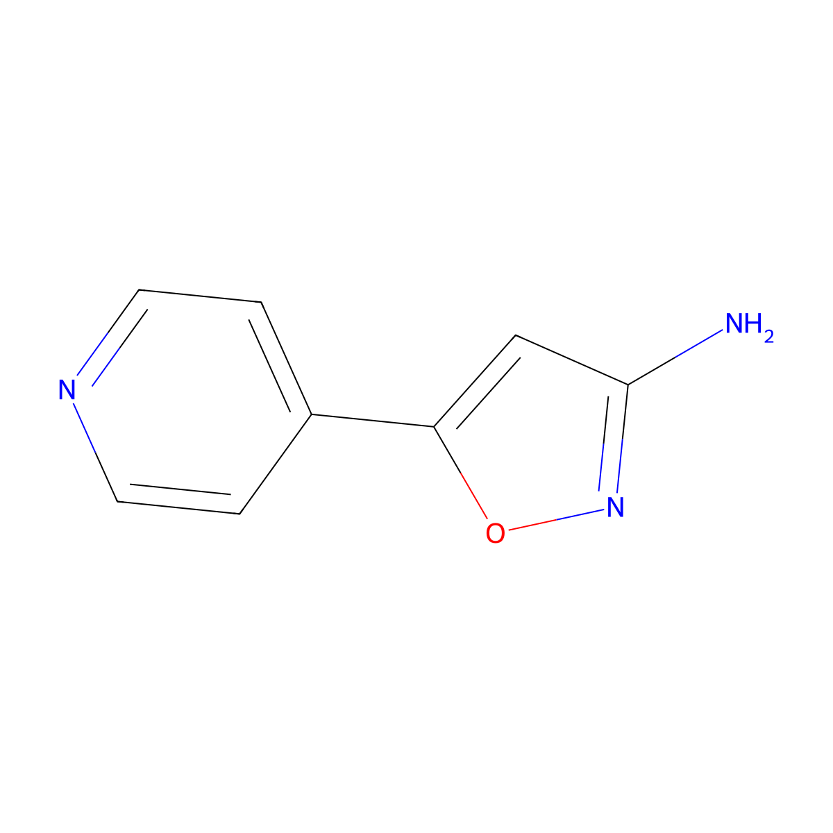 5-(Pyridin-4-yl)-1,2-oxazol-3-amine molecular structure, CAS 1507964-11-5