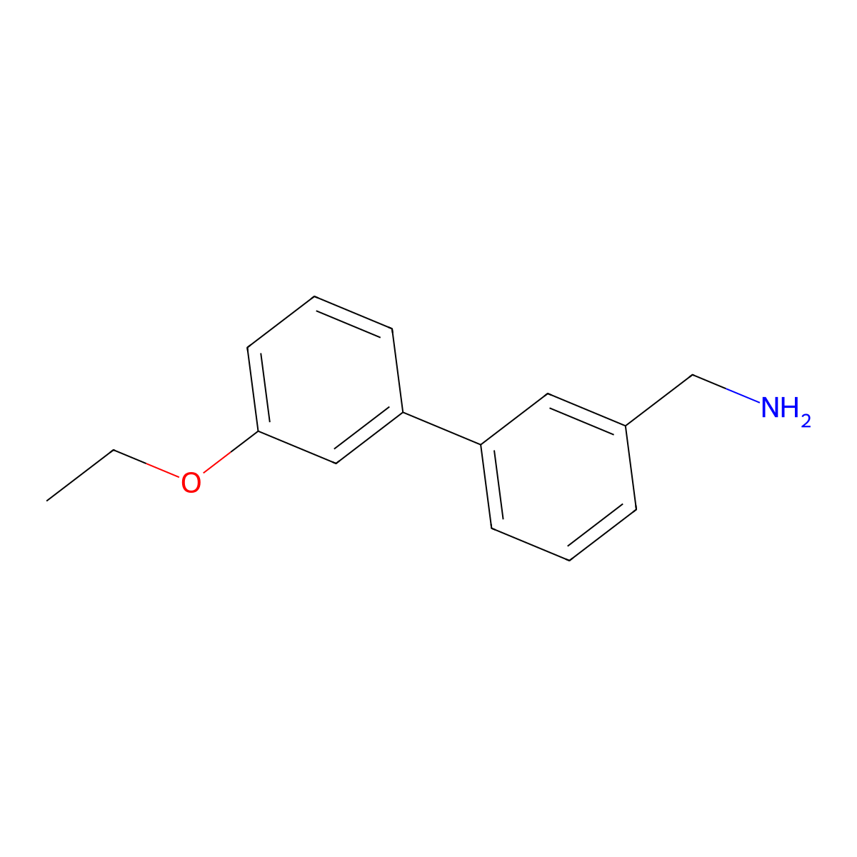 [3-(3-Ethoxyphenyl)phenyl]methanamine molecular structure, CAS 1507973-49-0