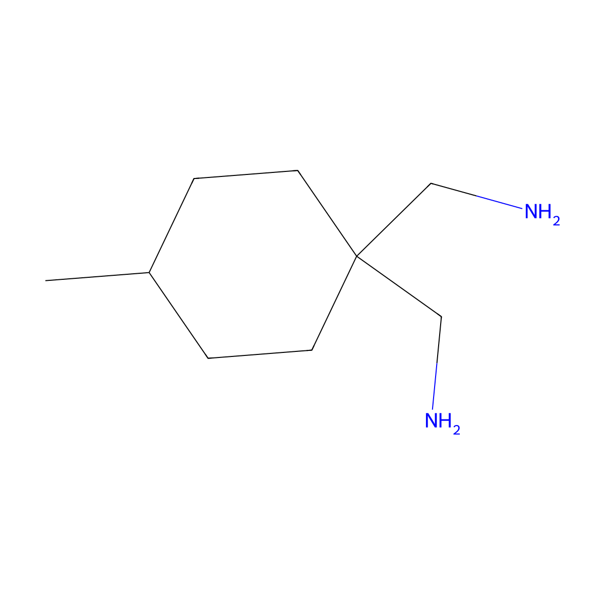 [1-(Aminomethyl)-4-methylcyclohexyl]methanamine molecular structure, CAS 1507983-56-3