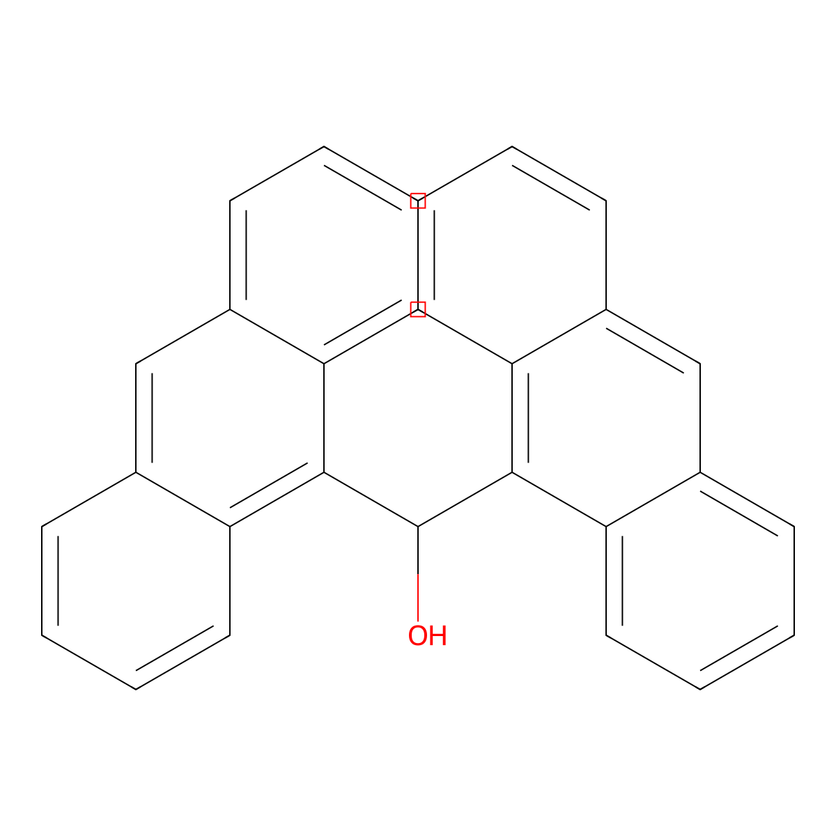 Di(anthracen-9-yl)methanol molecular structure, CAS 15080-13-4