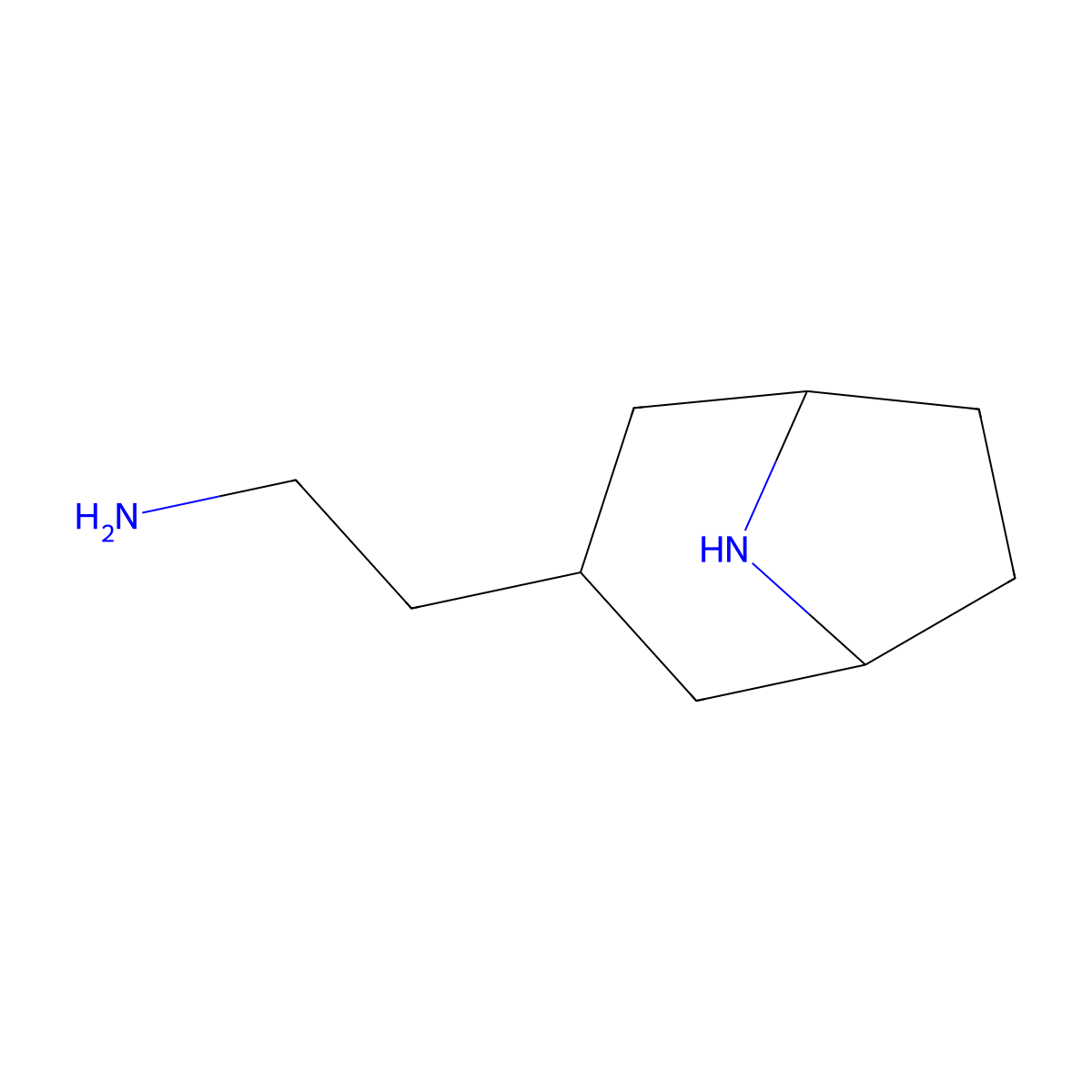 2-(8-Azabicyclo[3.2.1]octan-3-yl)ethan-1-amine molecular structure, CAS 1508004-77-0