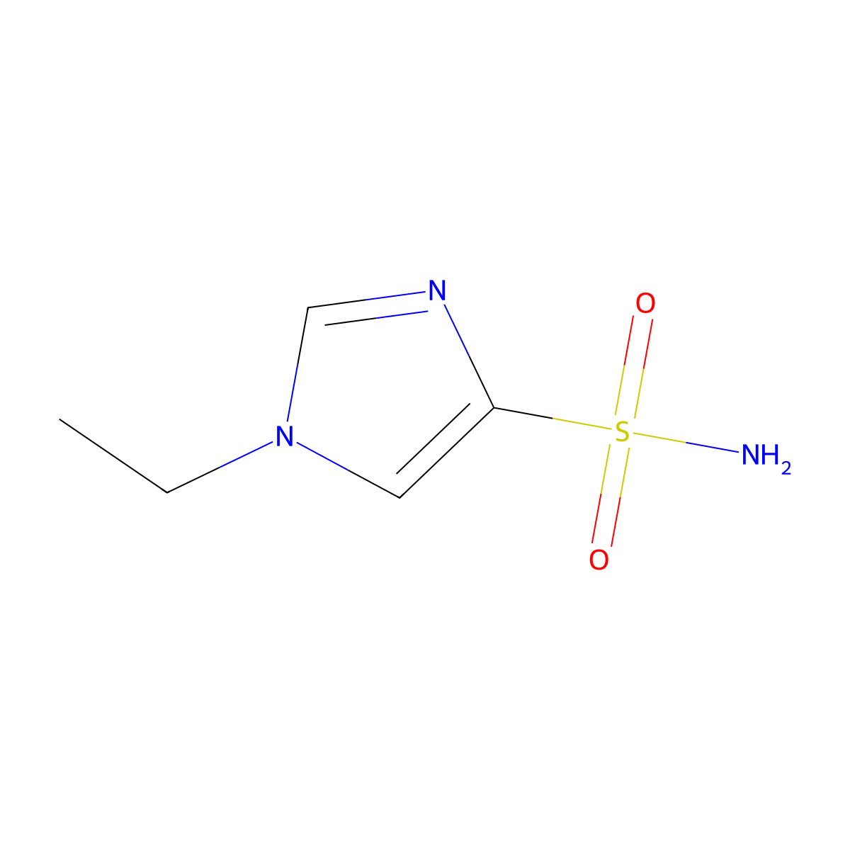 1-ethyl-1H-imidazole-4-sulfonamide molecular structure, CAS 1508013-37-3