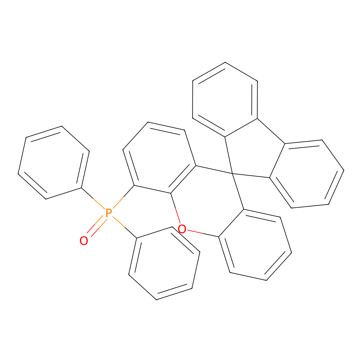 5'-(Diphenylphosphoroso)spiro[fluorene-9,9'-xanthene] molecular structure, CAS 1508022-28-3