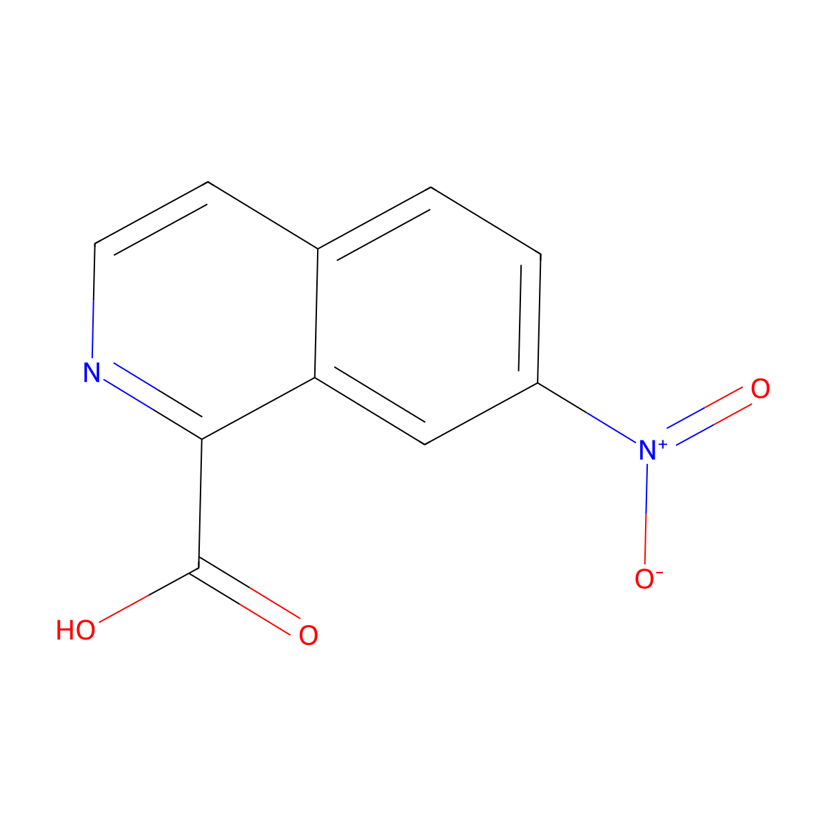 7-Nitroisoquinoline-1-carboxylic acid molecular structure, CAS 1508029-84-2