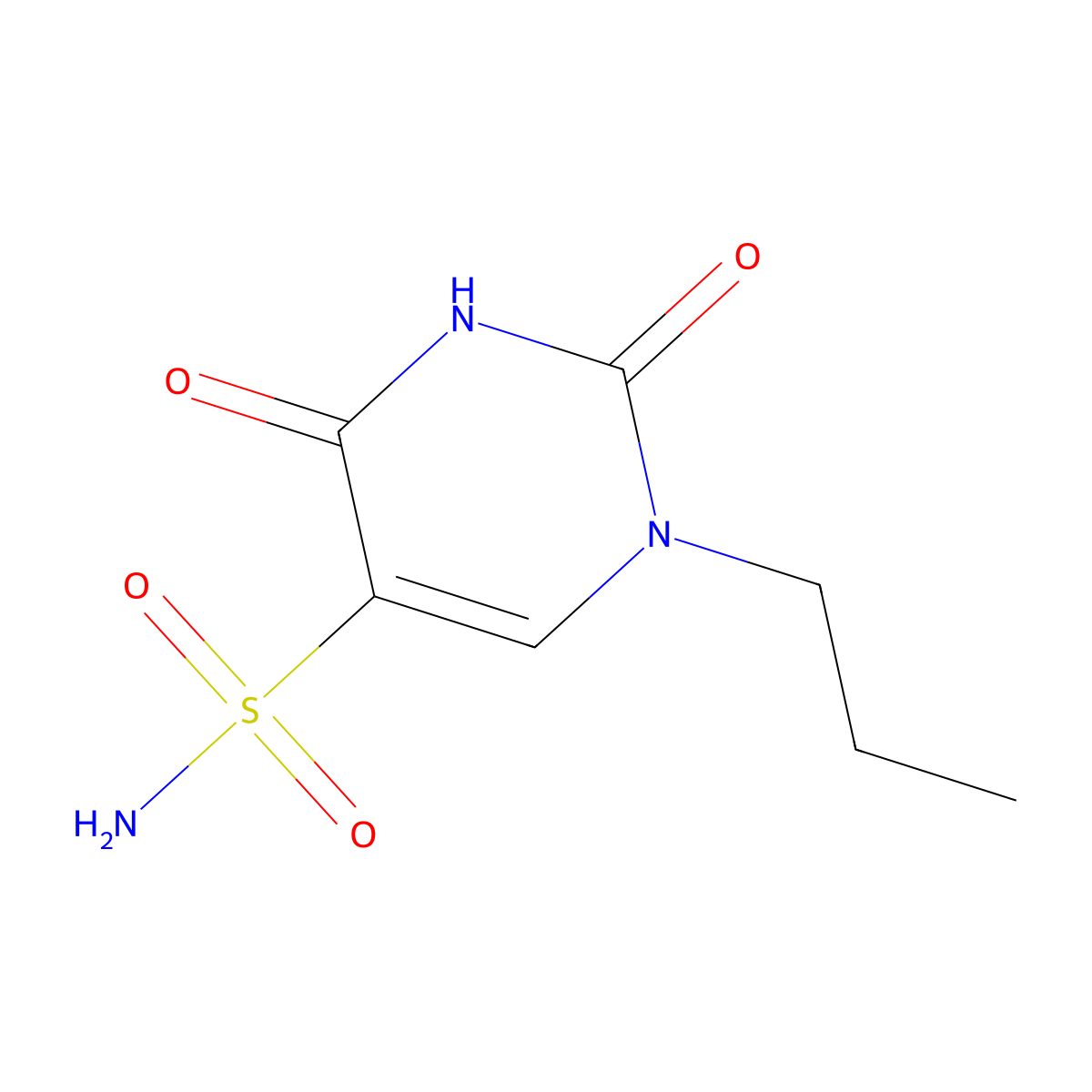 2,4-Dioxo-1-propyl-1,2,3,4-tetrahydropyrimidine-5-sulfonamide molecular structure, CAS 1508042-91-8