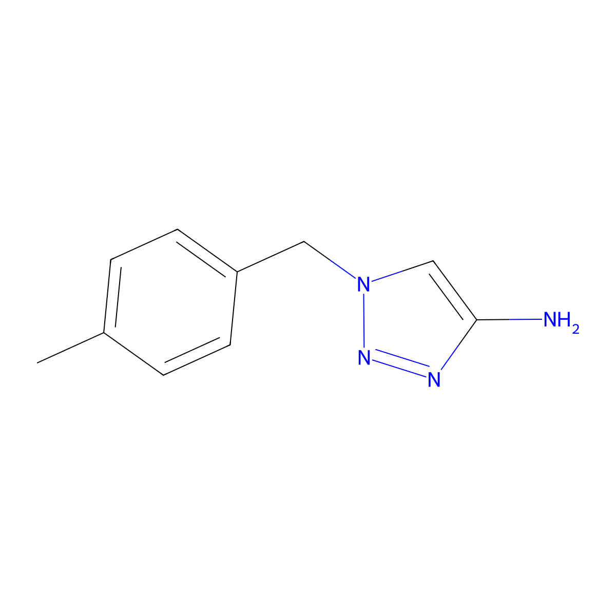 1-[(4-Methylphenyl)methyl]-1H-1,2,3-triazol-4-amine molecular structure, CAS 1508059-68-4