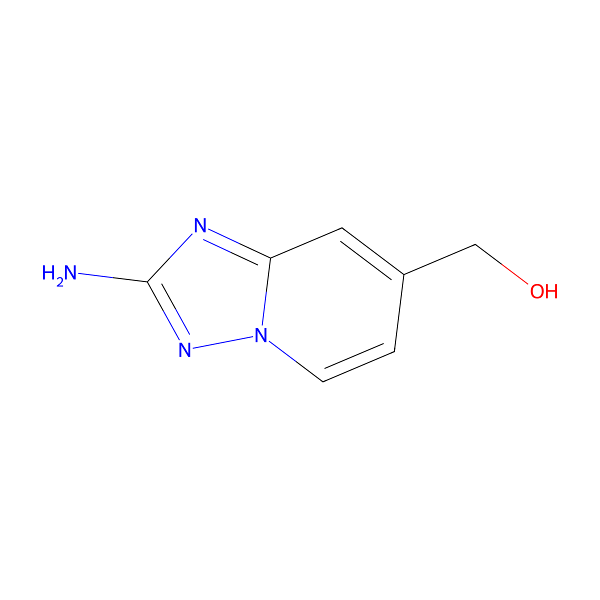 (2-Amino-[1,2,4]triazolo[1,5-A]pyridin-7-YL)methanol molecular structure, CAS 1508060-96-5