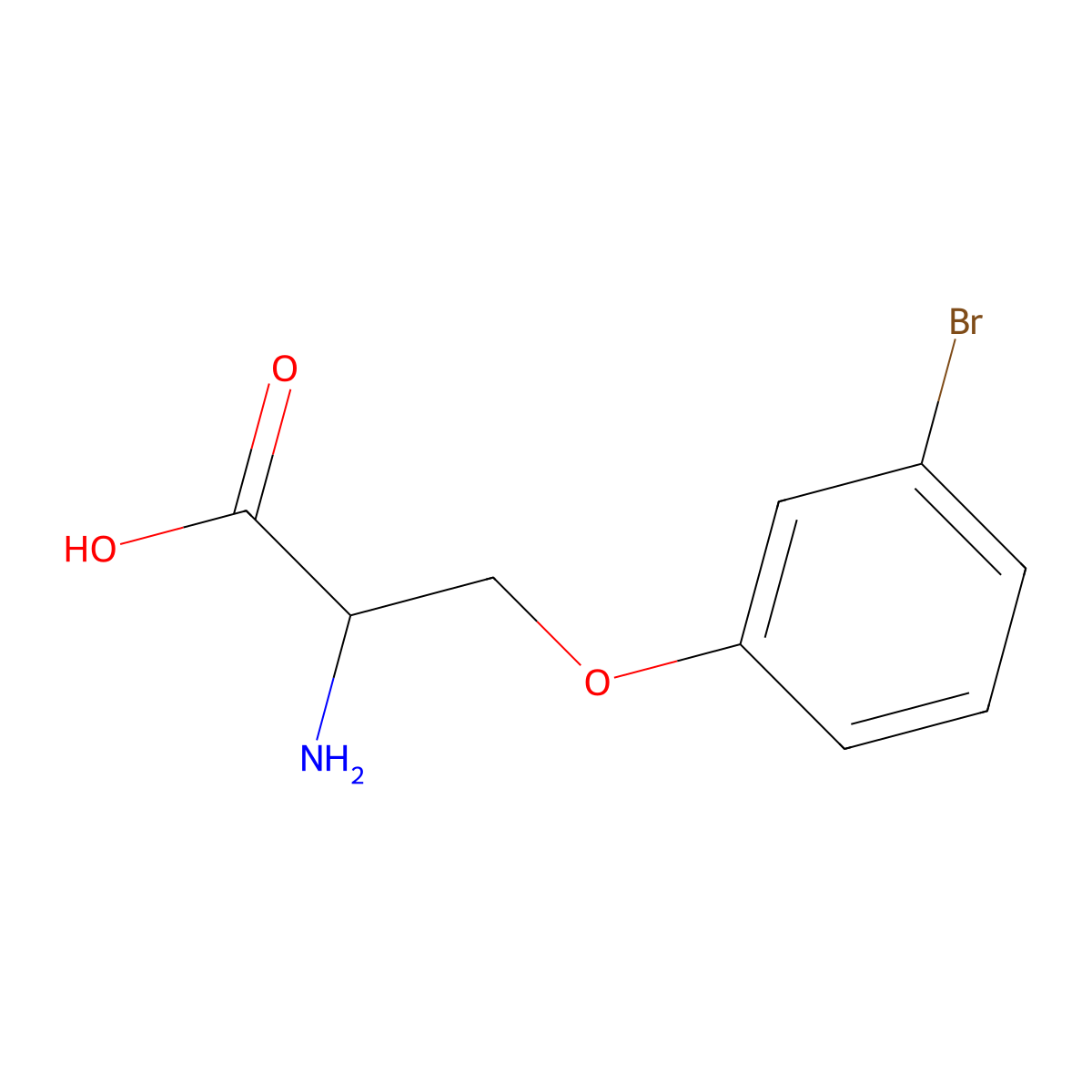 O-(3-Bromophenyl)-L-serine molecular structure, CAS 1508086-94-9