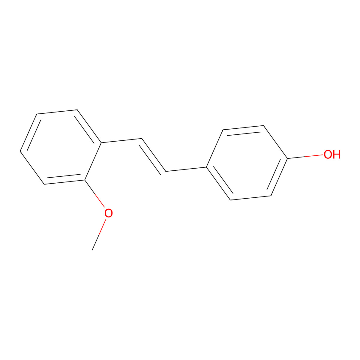 (E)-4-(2-Methoxystyryl)phenol molecular structure, CAS 150809-45-3