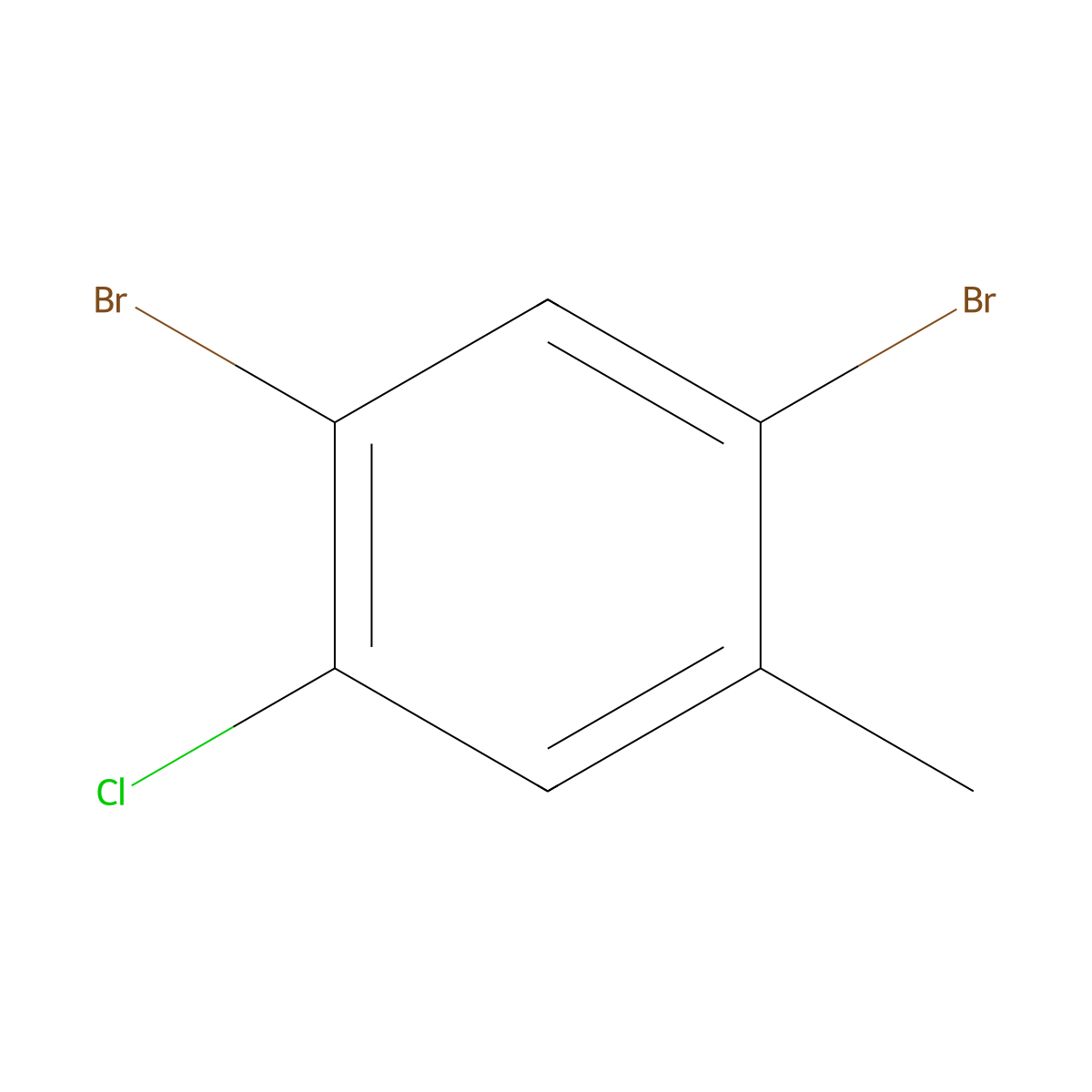 5-Chloro-2,4-dibromotoluene molecular structure, CAS 150812-34-3