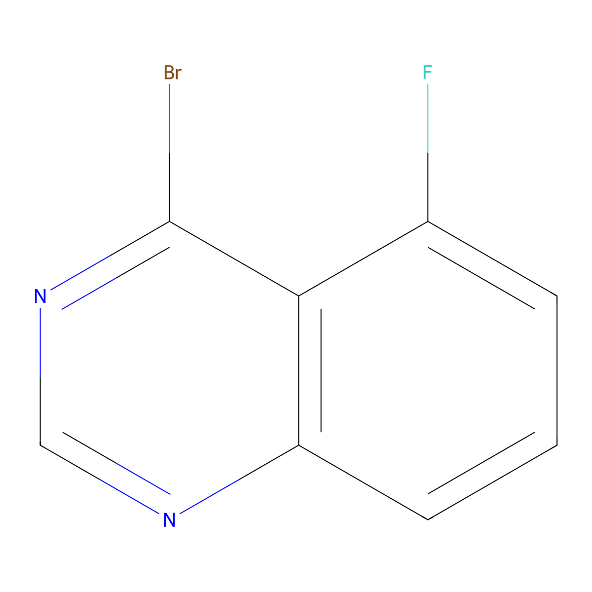 4-Bromo-5-fluoroquinazoline molecular structure, CAS 1508178-75-3