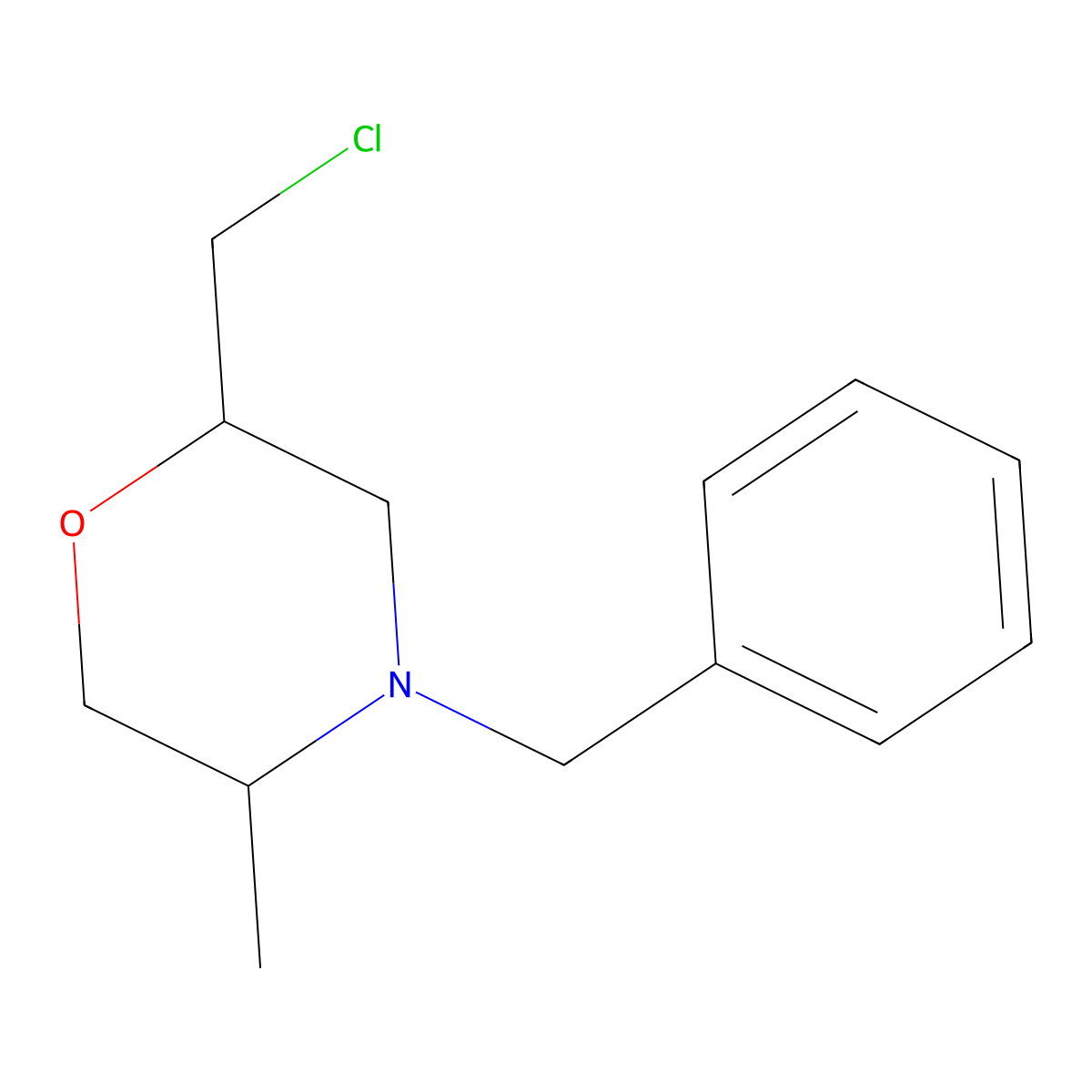 4-Benzyl-2-(chloromethyl)-5-methylmorpholine molecular structure, CAS 1508210-07-8