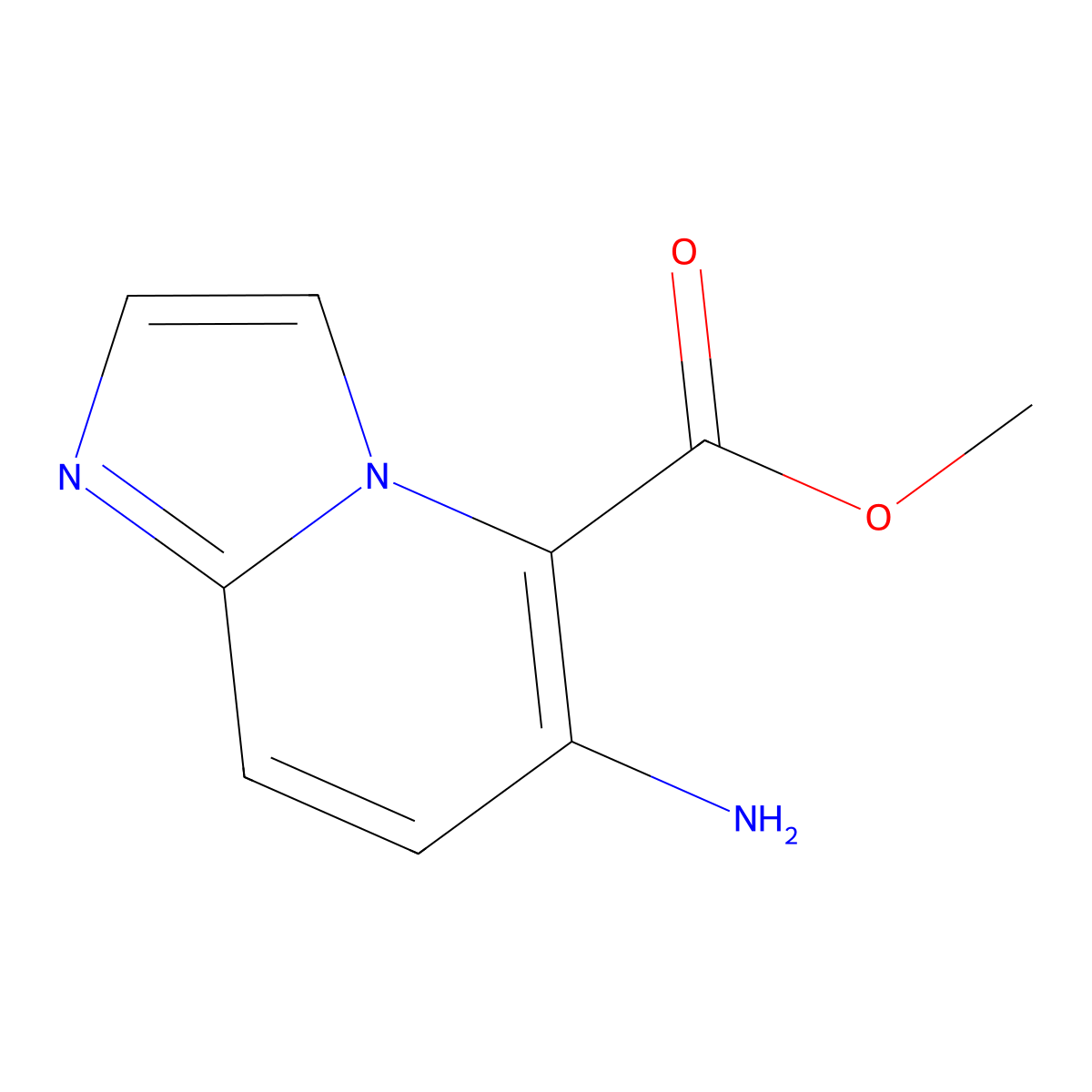 Methyl 6-aminoimidazo[1,2-a]pyridine-5-carboxylate molecular structure, CAS 1508235-95-7