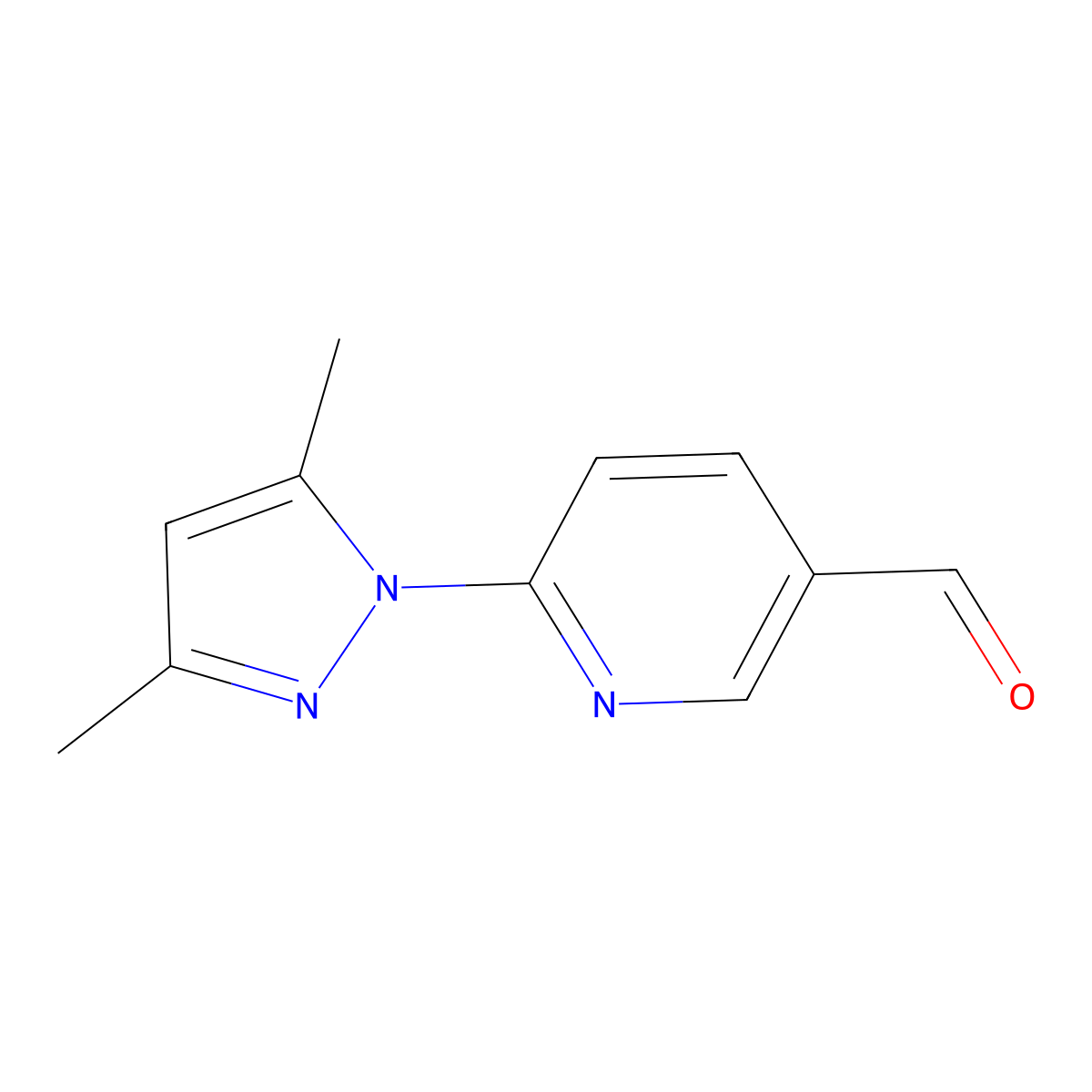 6-(3,5-Dimethyl-1H-pyrazol-1-YL)pyridine-3-carbaldehyde molecular structure, CAS 1508272-11-4