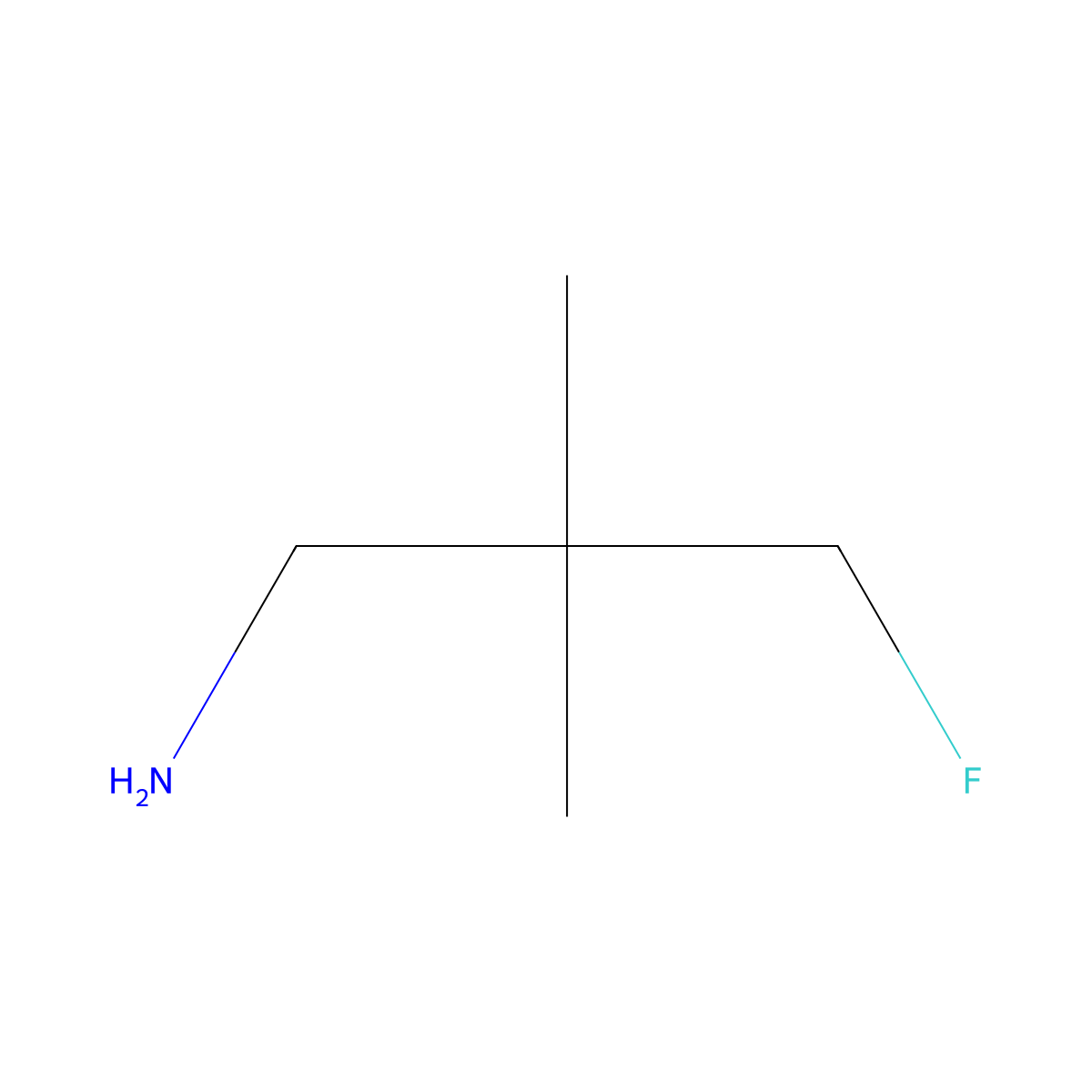 3-Fluoro-2,2-dimethylpropan-1-amine molecular structure, CAS 1508276-56-9