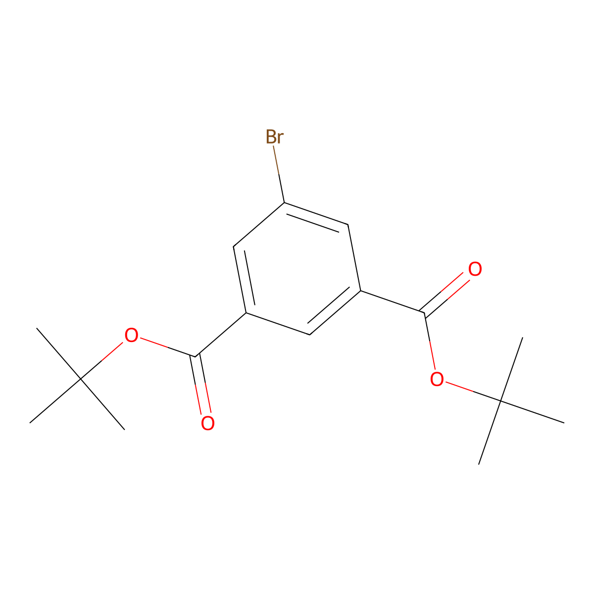 Di-tert-butyl 5-bromoisophthalate molecular structure, CAS 1508304-03-7