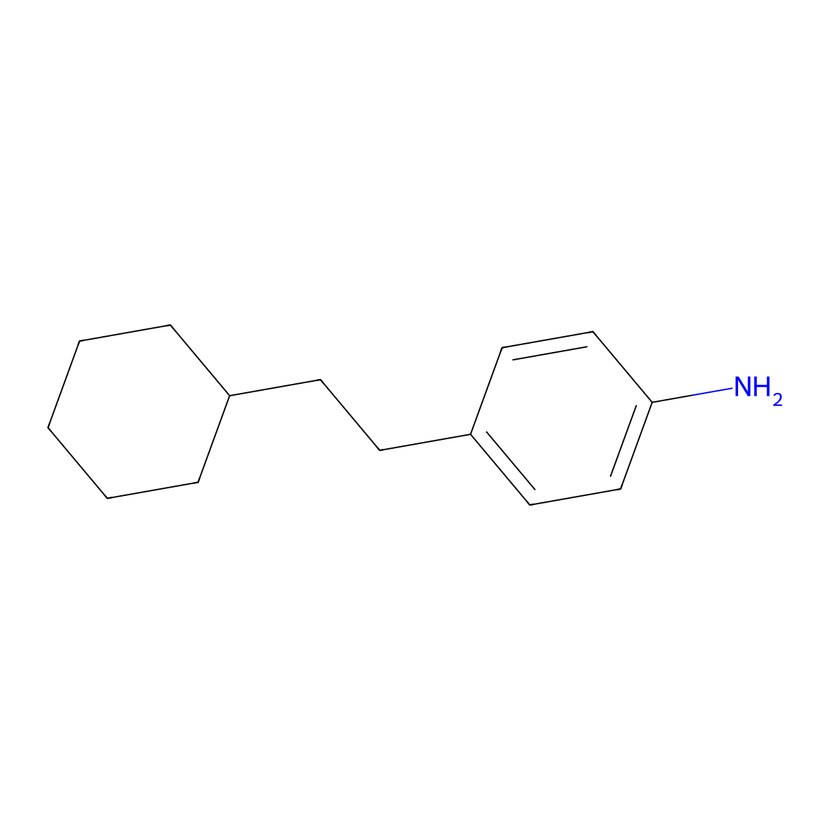 4-(2-Cyclohexylethyl)aniline molecular structure, CAS 1508304-86-6