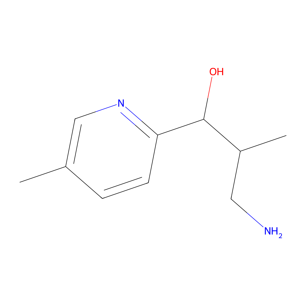 3-Amino-2-methyl-1-(5-methylpyridin-2-yl)propan-1-ol molecular structure, CAS 1508338-58-6
