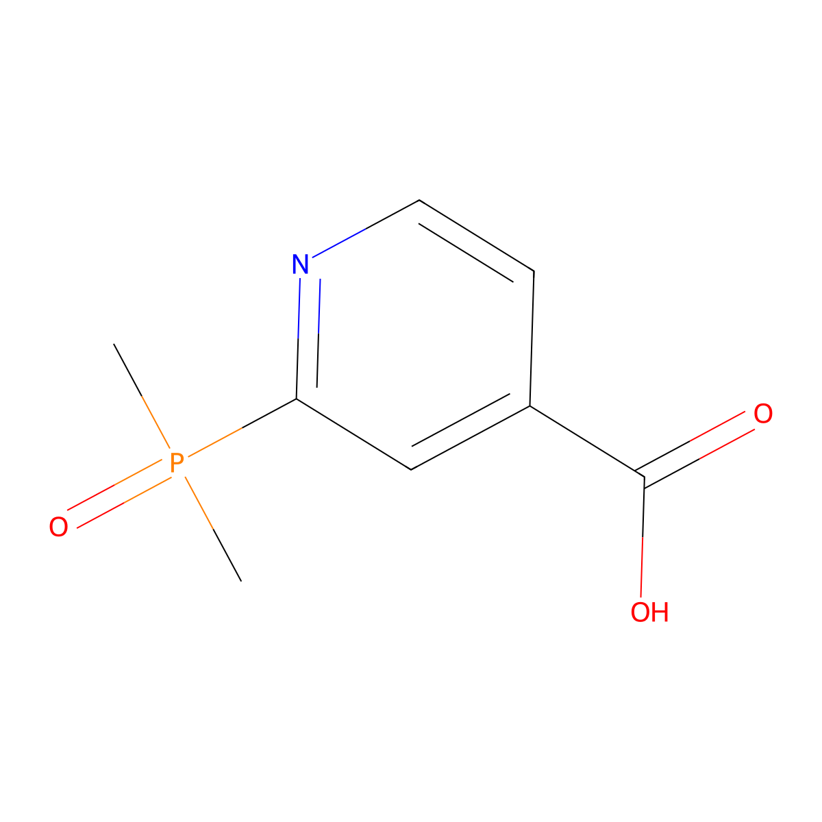 2-(Dimethylphosphoryl)isonicotinic acid molecular structure, CAS 1508339-39-6