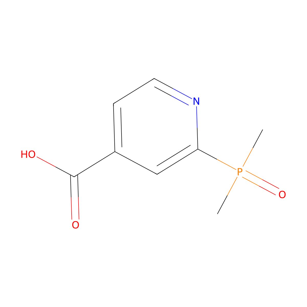 2-(Dimethylphosphoryl)isonicotinic acid molecular structure, CAS 1508339-39-6