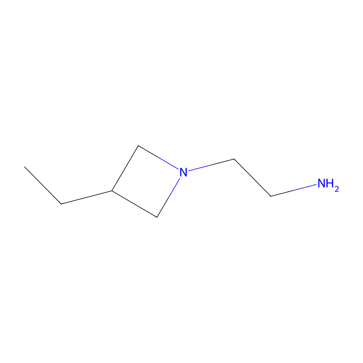 2-(3-Ethylazetidin-1-yl)ethanamine molecular structure, CAS 1508348-14-8