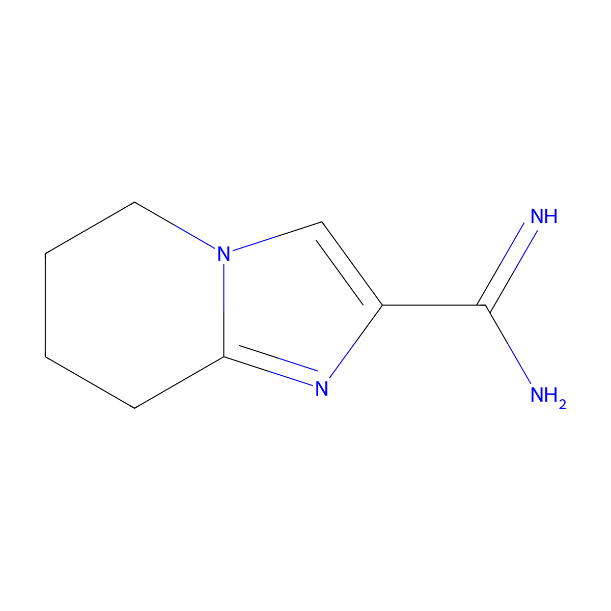 5,6,7,8-Tetrahydroimidazo[1,2-a]pyridine-2-carboximidamide molecular structure, CAS 1508348-58-0