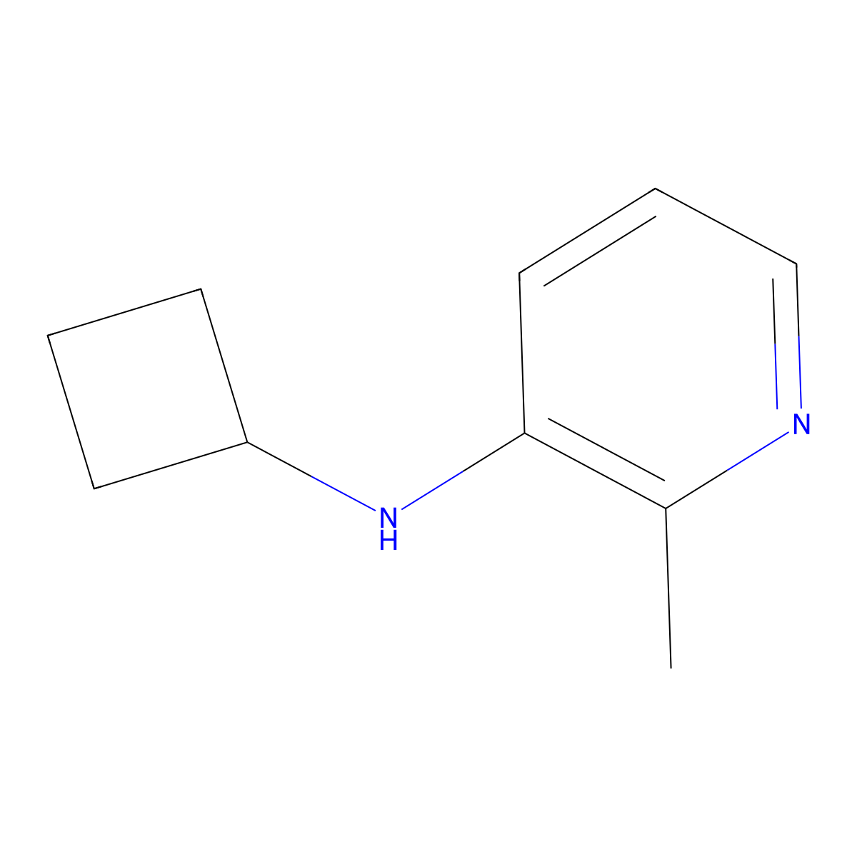 N-cyclobutyl-2-methylpyridin-3-amine molecular structure, CAS 1508363-99-2