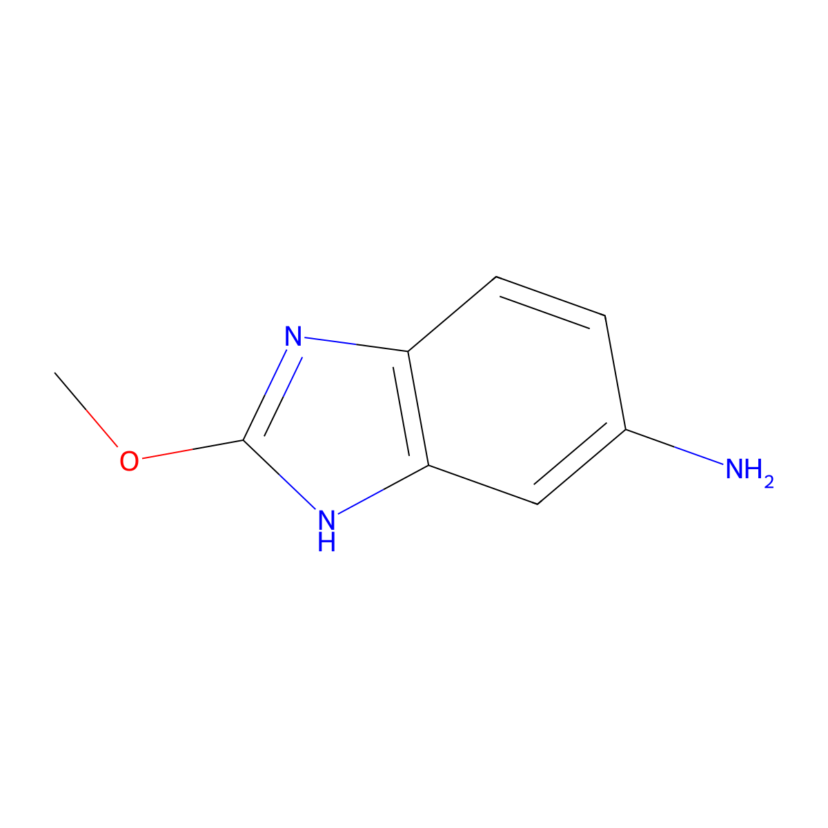 2-methoxy-1H-1,3-benzodiazol-5-amine molecular structure, CAS 1508403-00-6