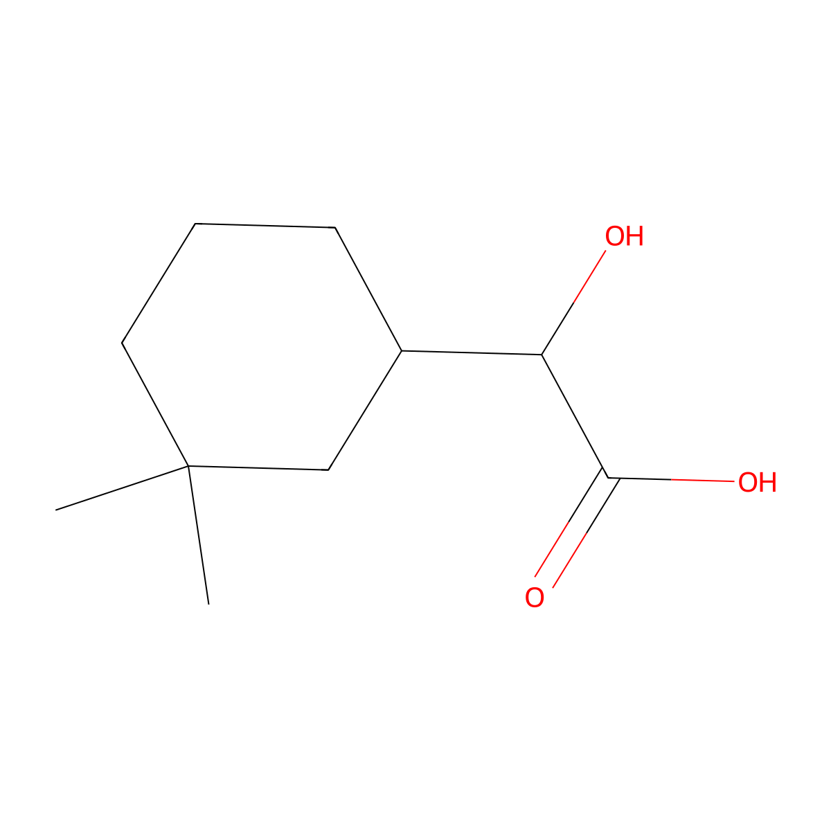 2-(3,3-Dimethylcyclohexyl)-2-hydroxyacetic acid molecular structure, CAS 1508483-13-3