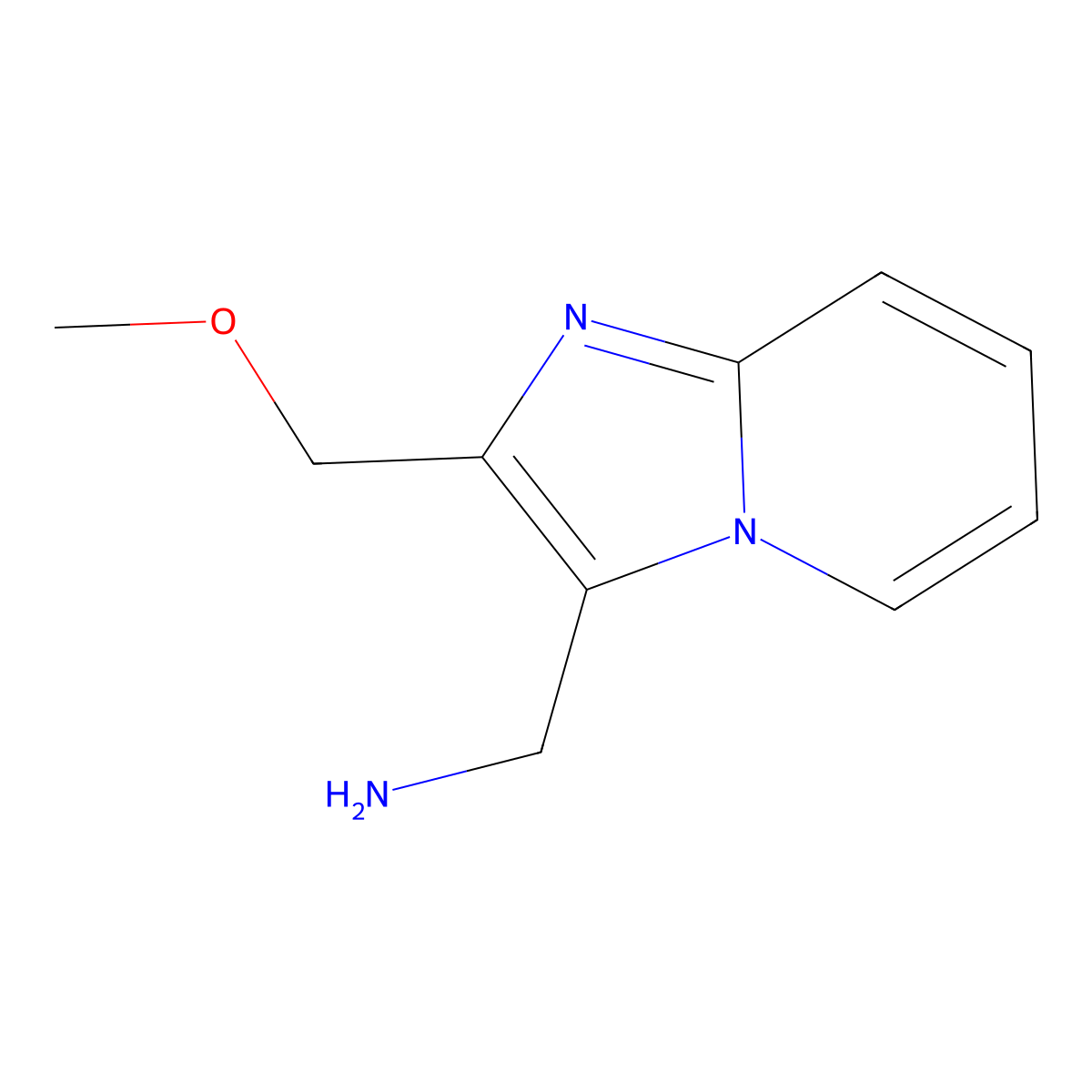 [2-(Methoxymethyl)imidazo[1,2-a]pyridin-3-yl]methanamine molecular structure, CAS 1508490-52-5