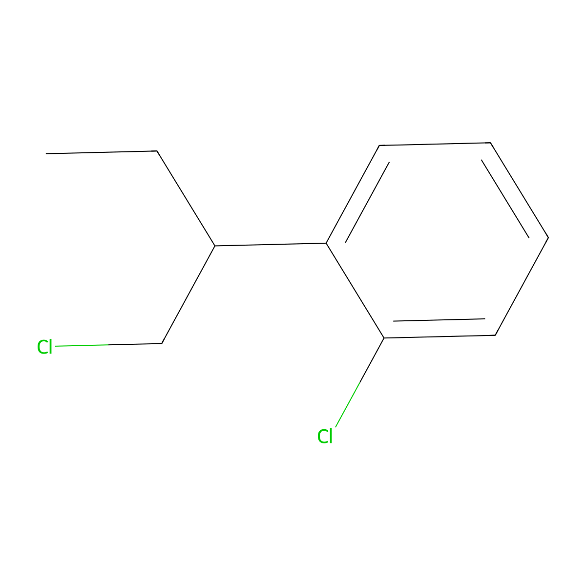 1-Chloro-2-(1-chlorobutan-2-yl)benzene molecular structure, CAS 1508490-60-5