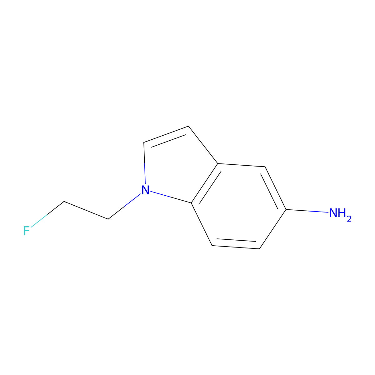 1-(2-Fluoroethyl)-1H-indol-5-ylamine molecular structure, CAS 1508515-95-4