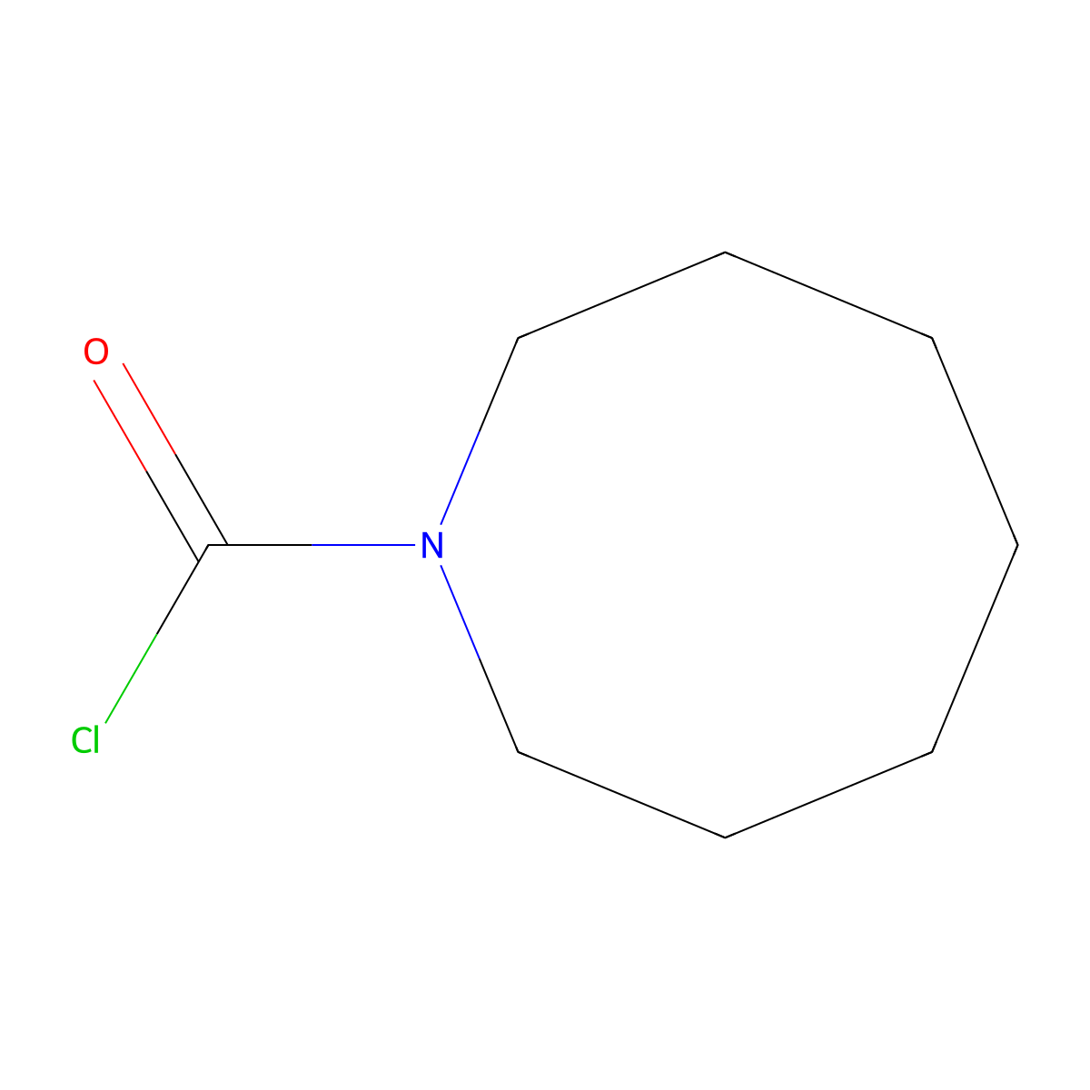 Azocane-1-carbonyl chloride molecular structure, CAS 1508537-55-0